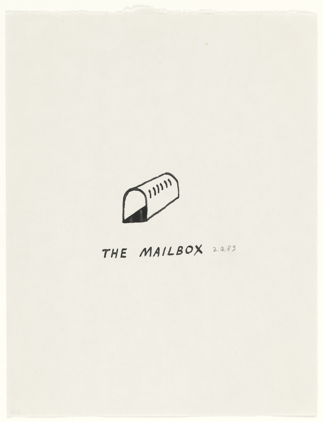 Ray Johnson. Untitled (The Mailbox). 1989