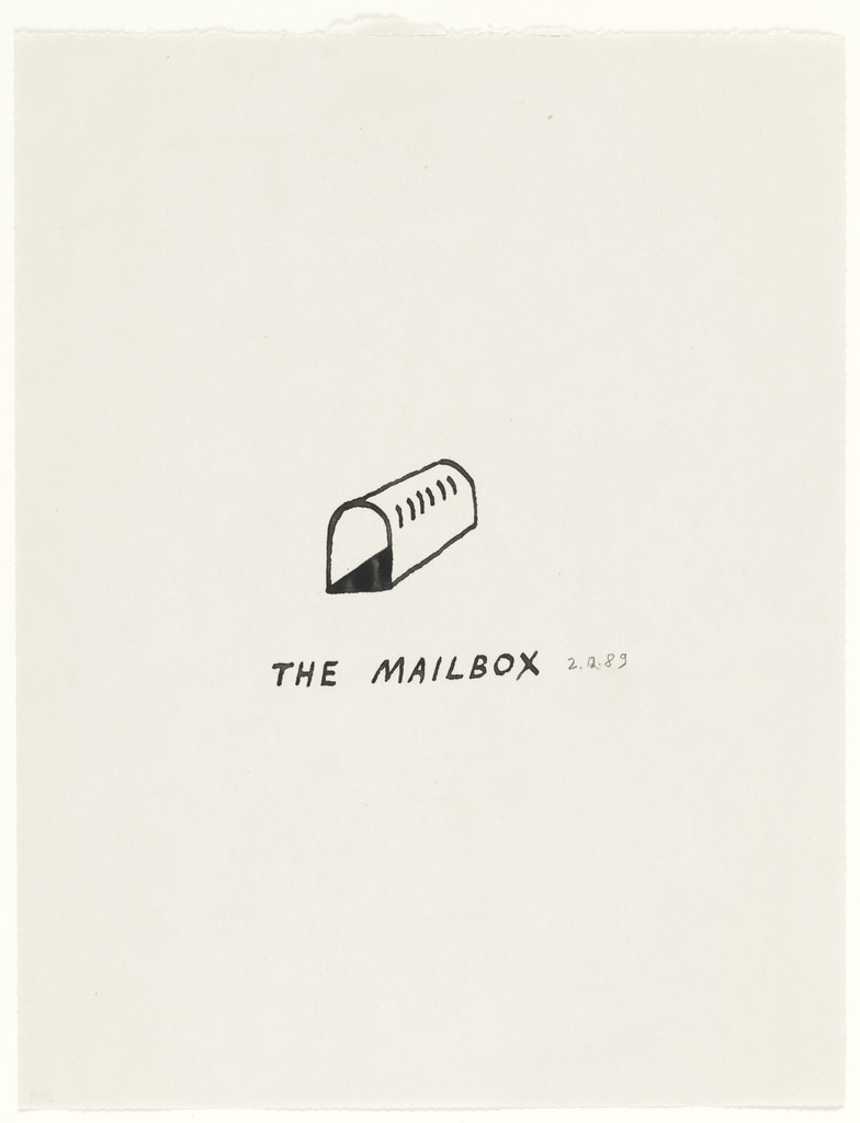 Untitled (The Mailbox), Ray Johnson, 1989
