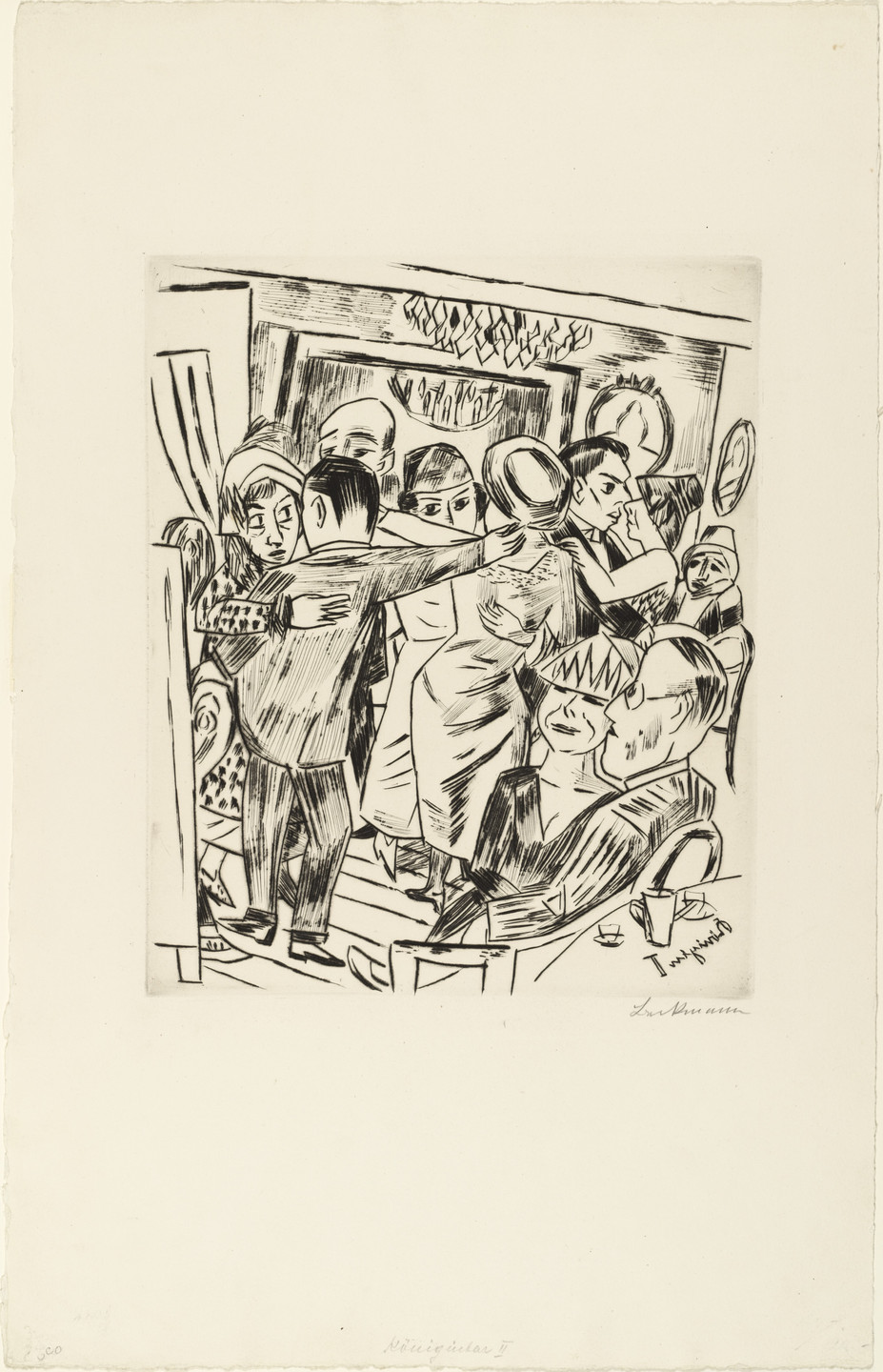 Max Beckmann. Königin Bar II (Königinbar II). 1923