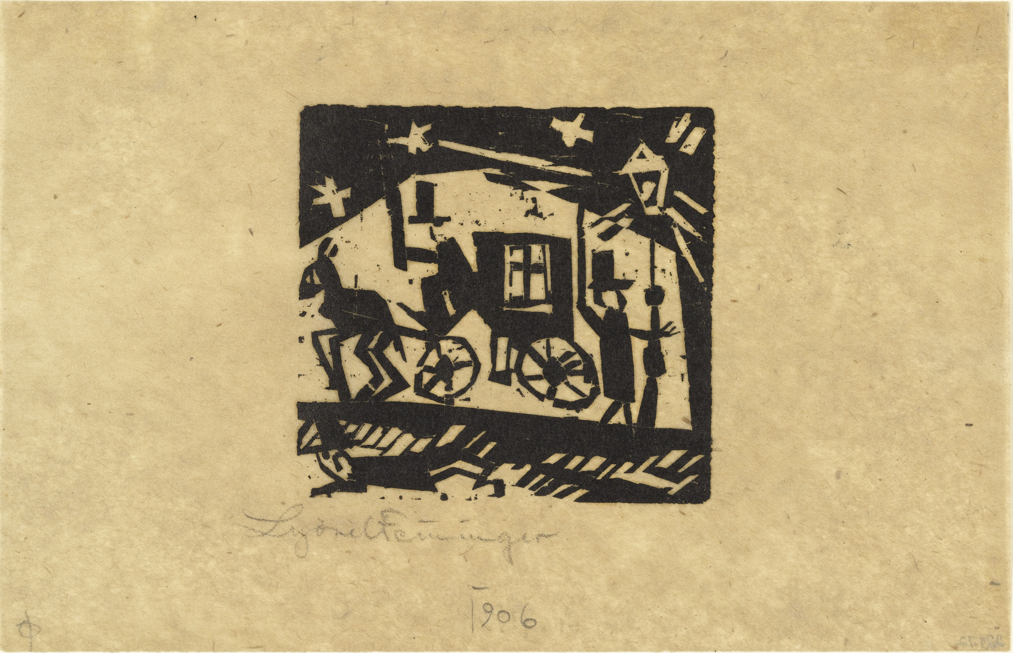 Lyonel Feininger. The Hack (Die Mähre)