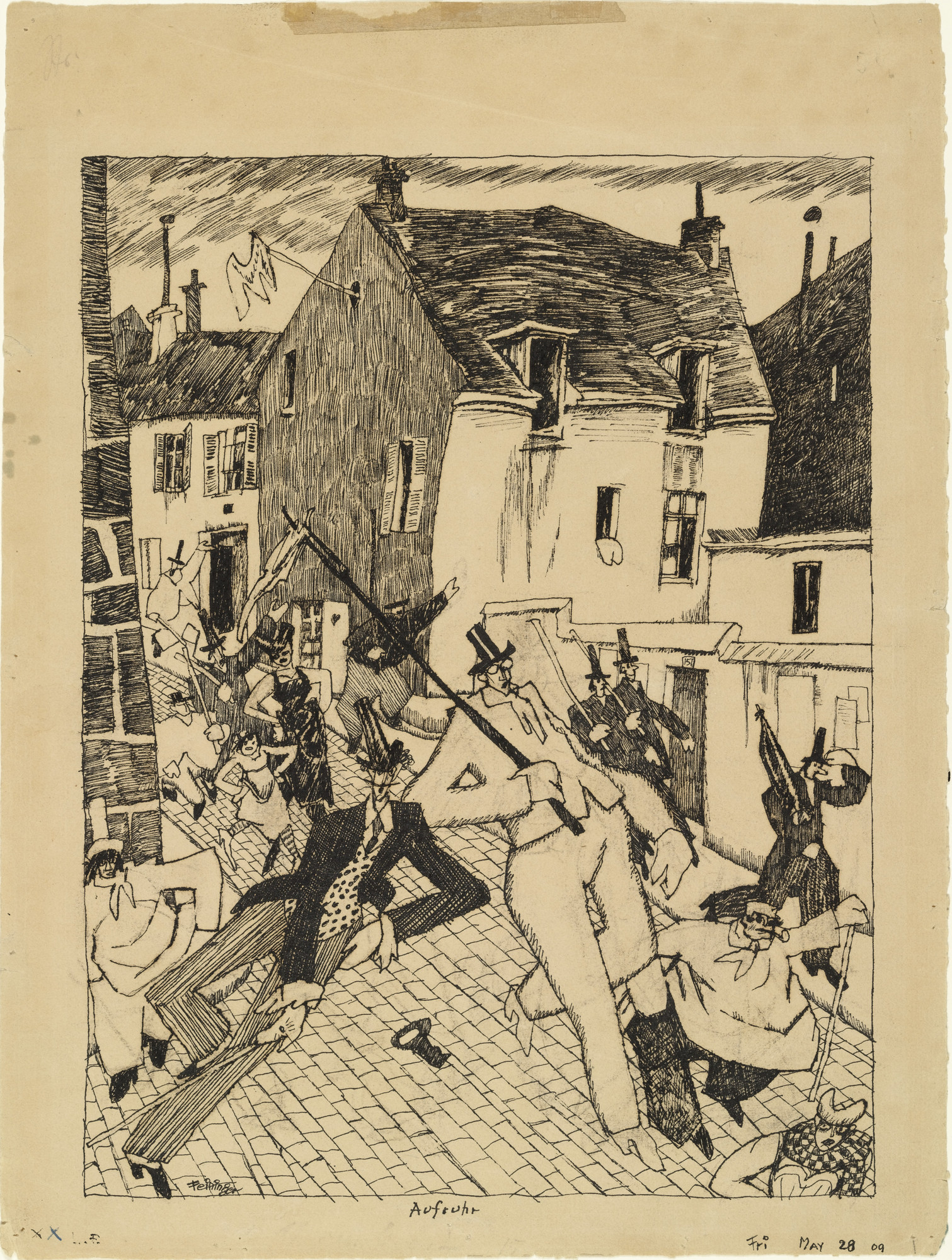 Lyonel Feininger. Uprising ( Aufruhr )