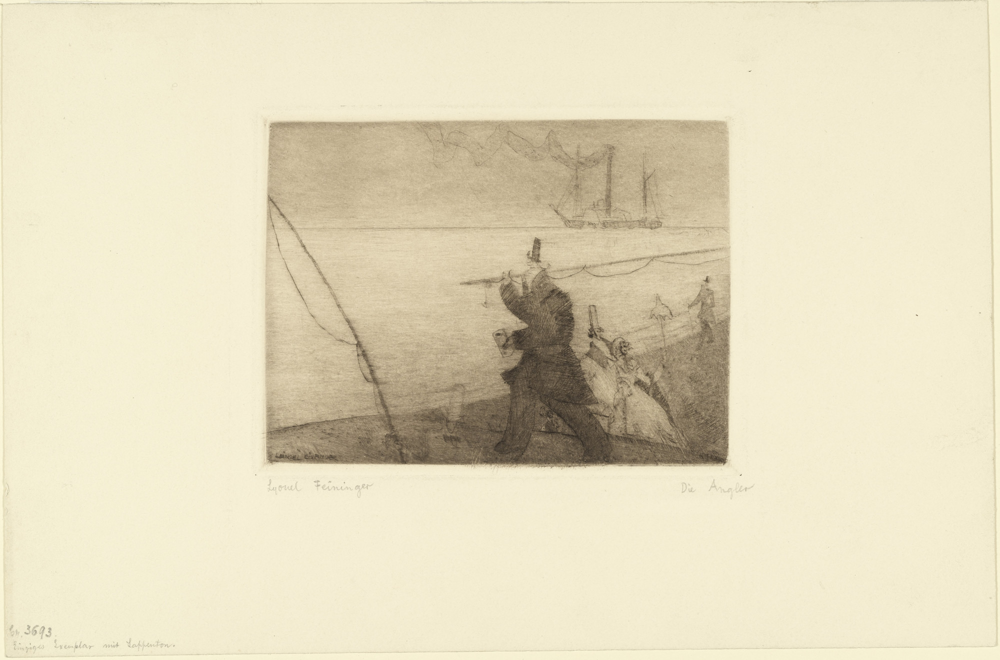 Lyonel Feininger. The Anglers (Die Angler)