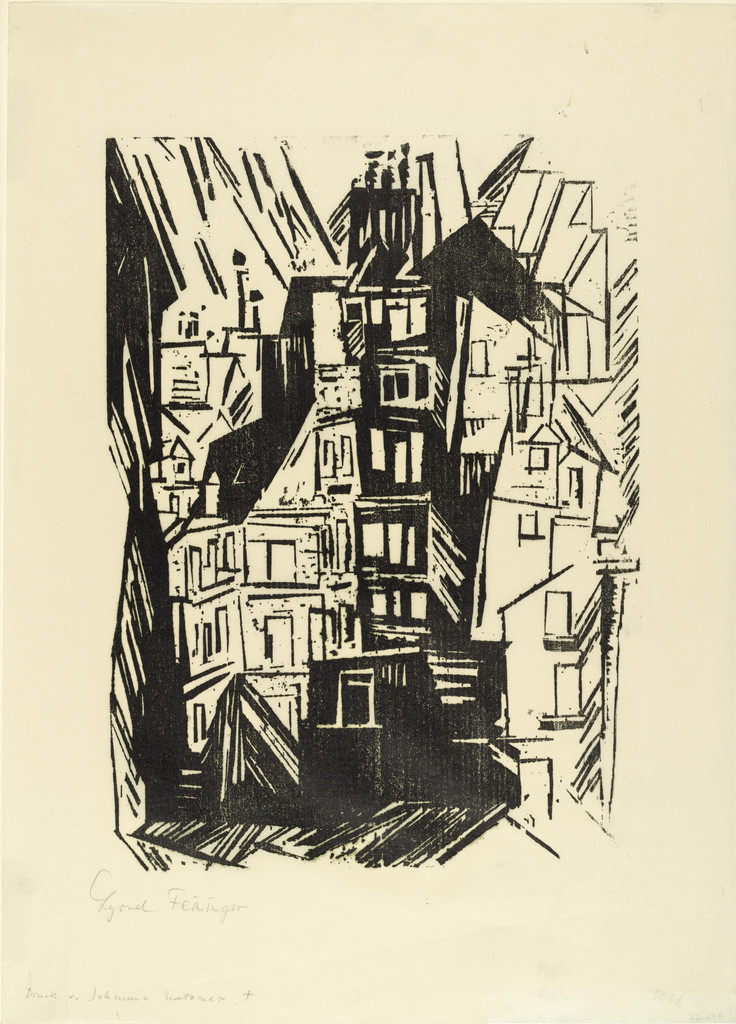 Paris Houses (Pariser Häuser) annual print for the Gesellschaft der Erfurter Museumsfreunde (Society for the Friends of the Erfurt Museum)