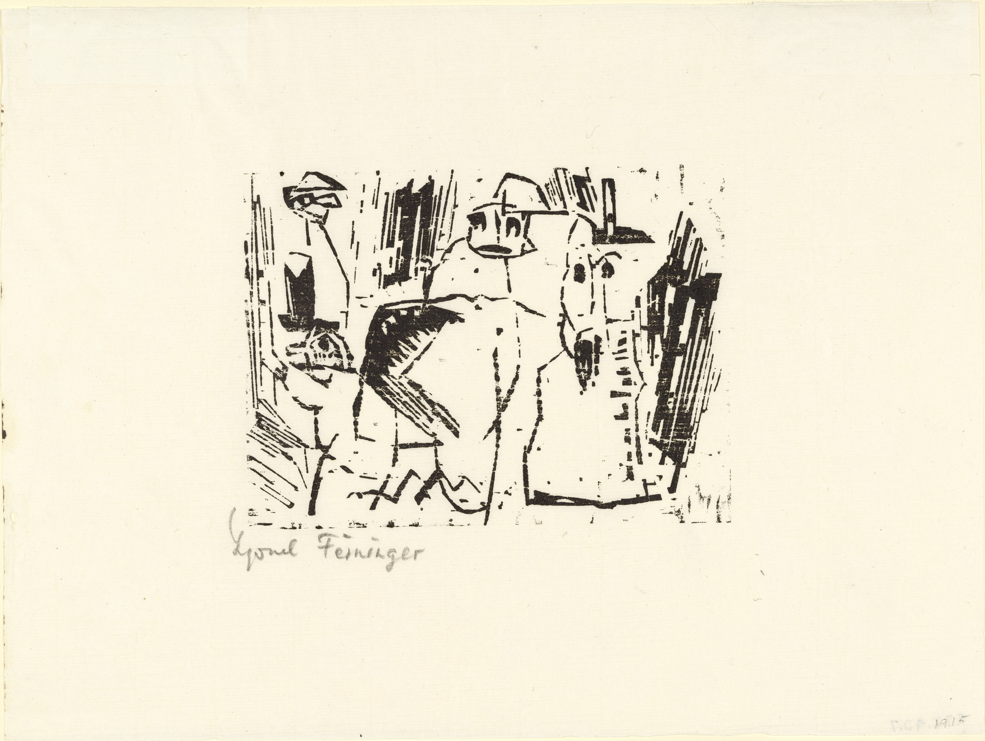 Lyonel Feininger. Ghosts from Ten Woodcuts by Lyonel Feininger
