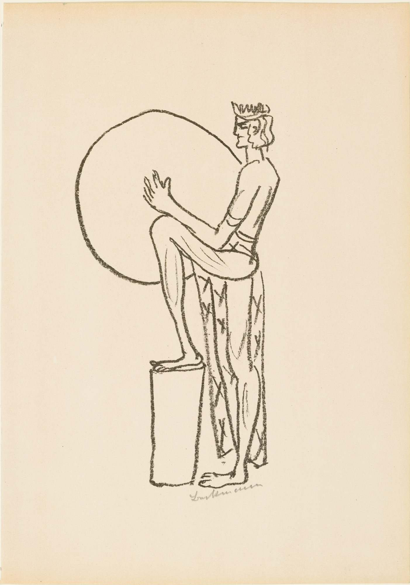 Max Beckmann. Composition (Komposition) from the illustrated book Max Beckmann