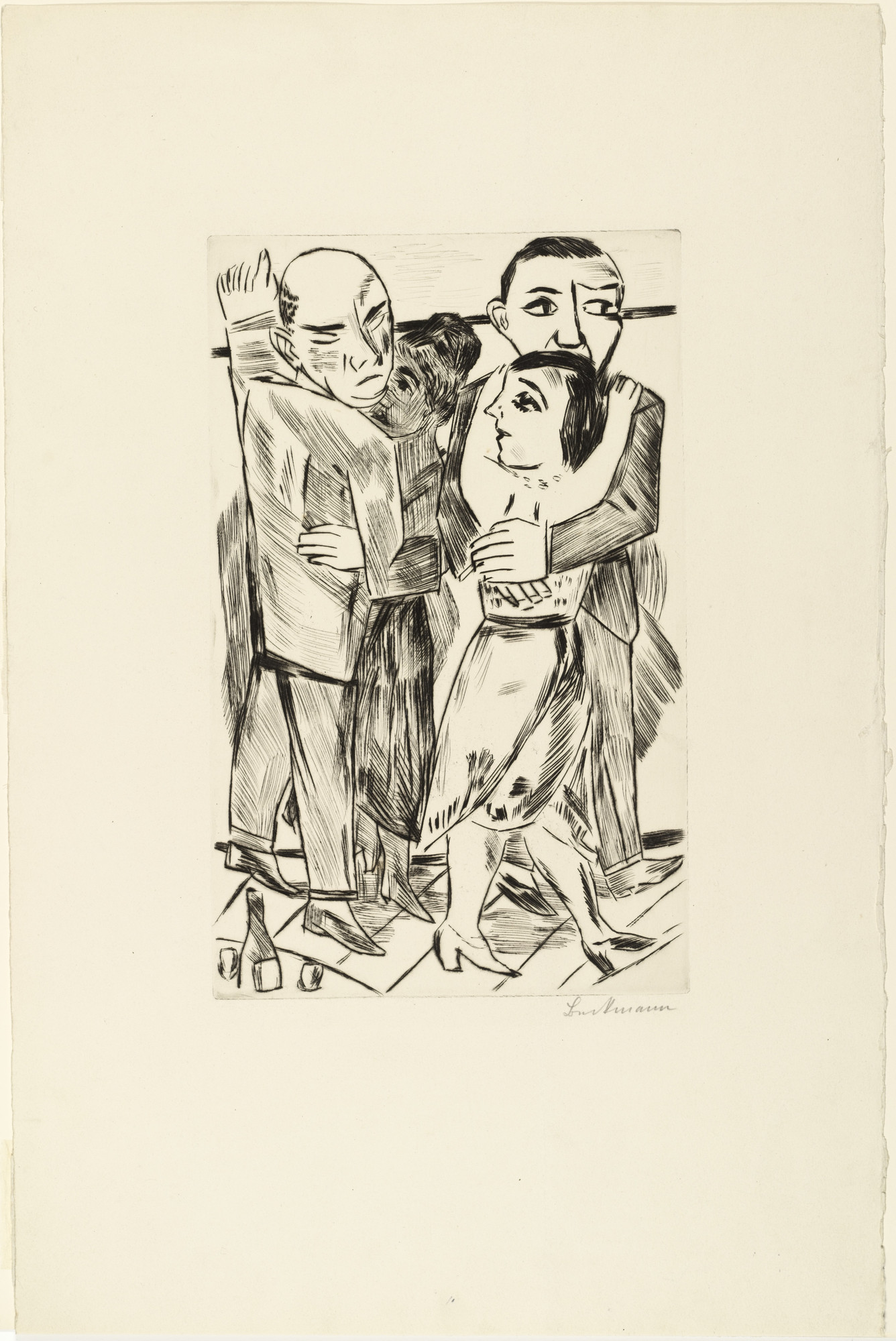 Max Beckmann. Two Dancing Couples (Zwei Tanzpaare)