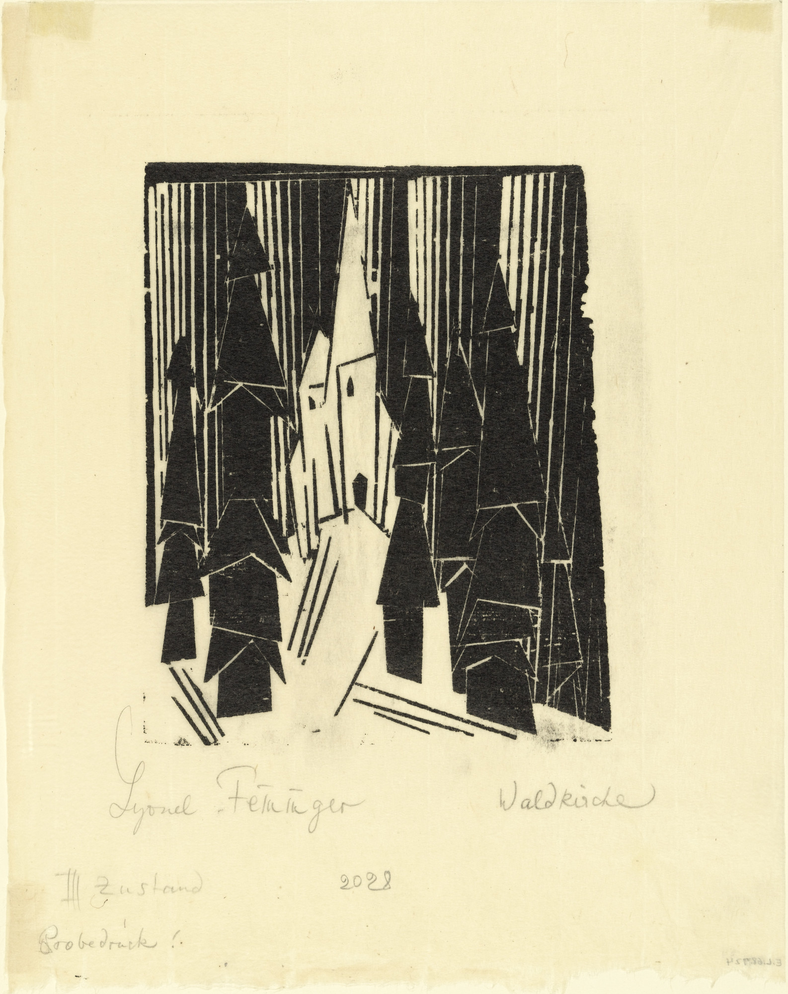 Lyonel Feininger. Church in the Woods, 2 (Waldkirche, 2)