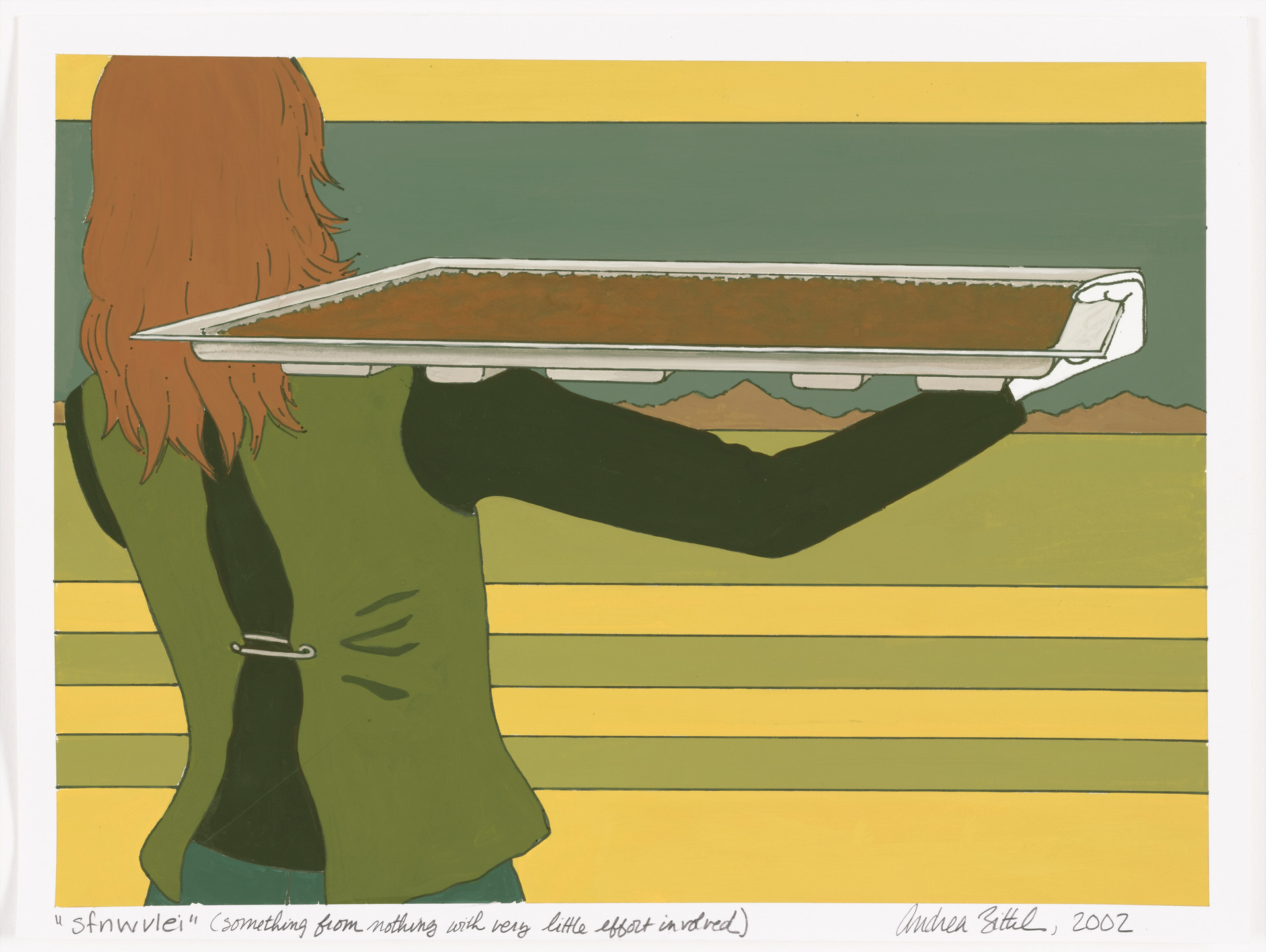 Andrea Zittel. sfnwvlei (something from nothing with very little effort involved) studies #1-6. 2002