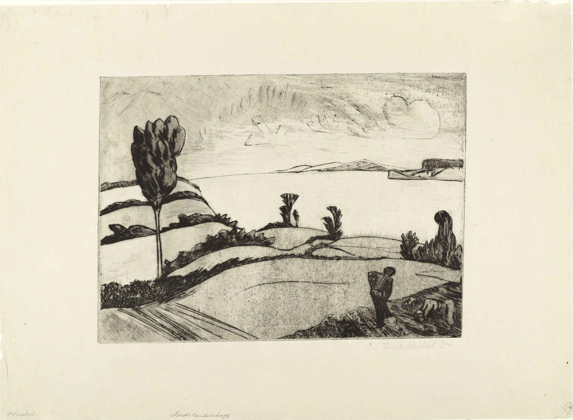 Erich Heckel. Fjord Landscape (Fördelandschaft)