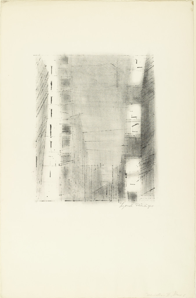 Manhattan III, Lyonel Feininger, (1955)