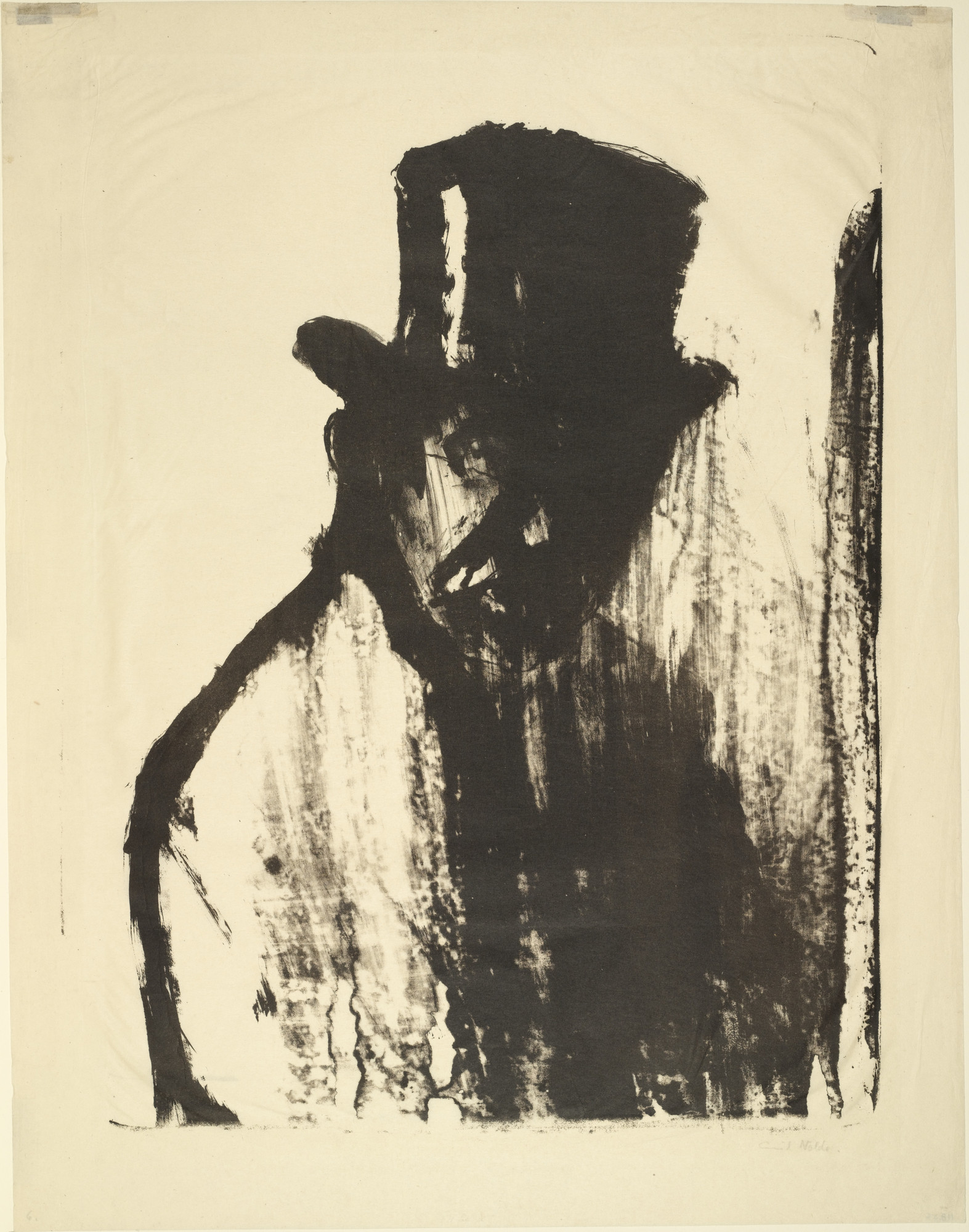 Emil Nolde. Man in a Top Hat I