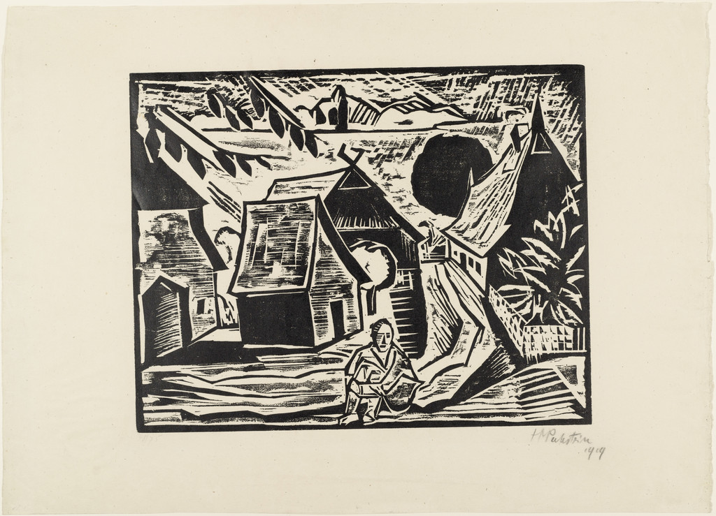 Noon (Mittag) from the portfolio A Village (Ein Dorf), Max Pechstein, 1919