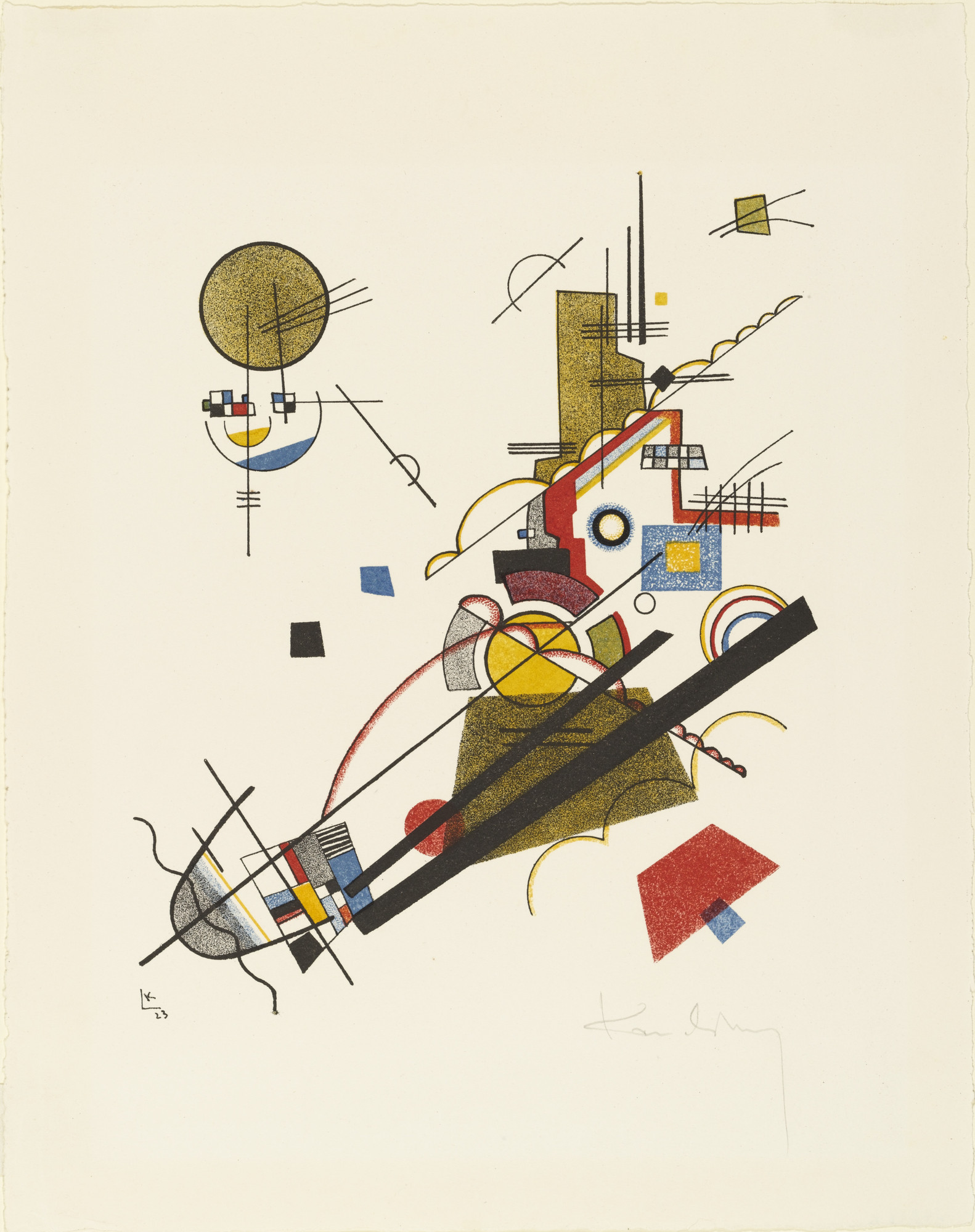 Vasily Kandinsky. Joyous Ascent (Fröhlicher Aufstieg) from