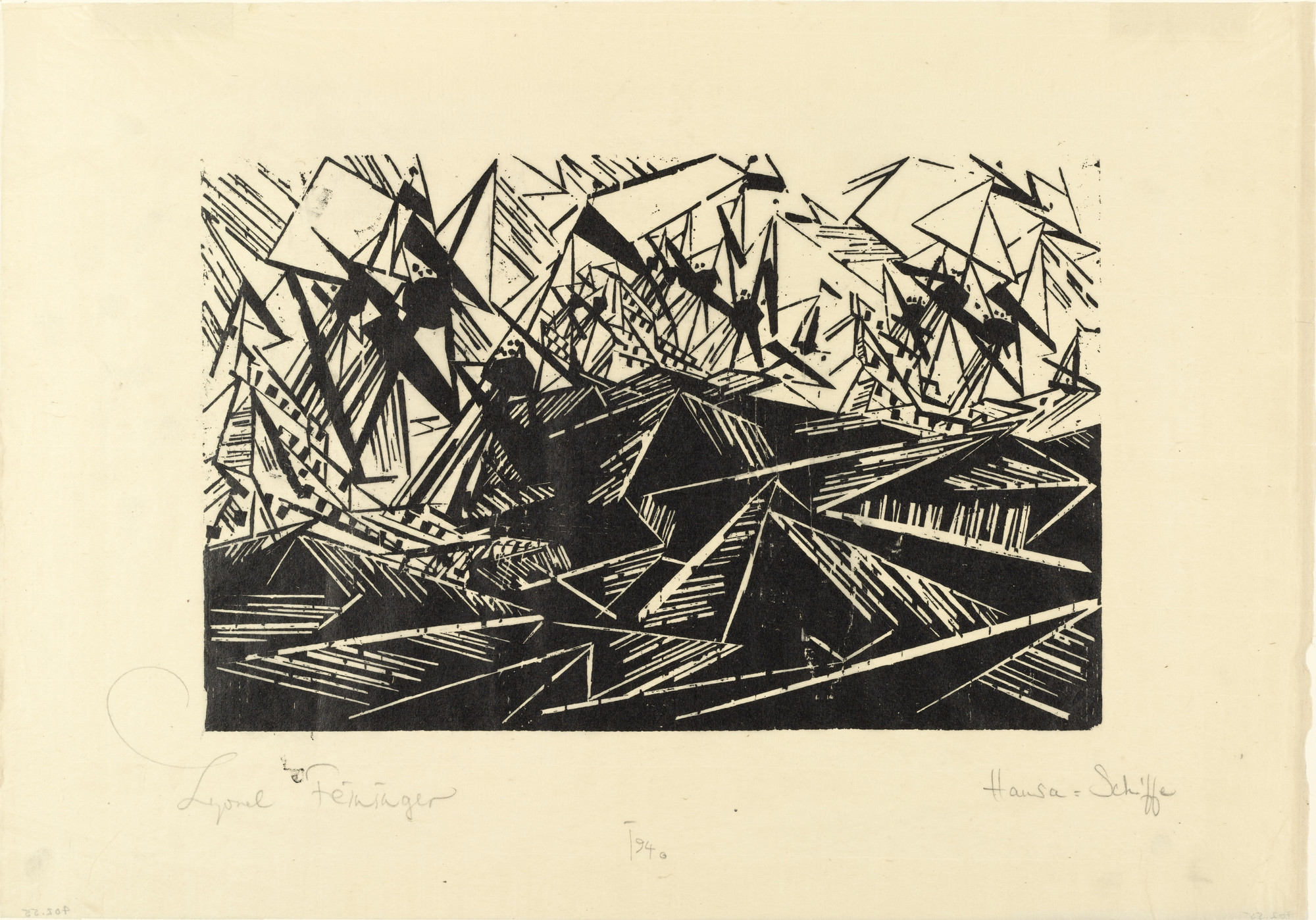 Lyonel Feininger. Hanseatic Ships (Hansaschiffe)