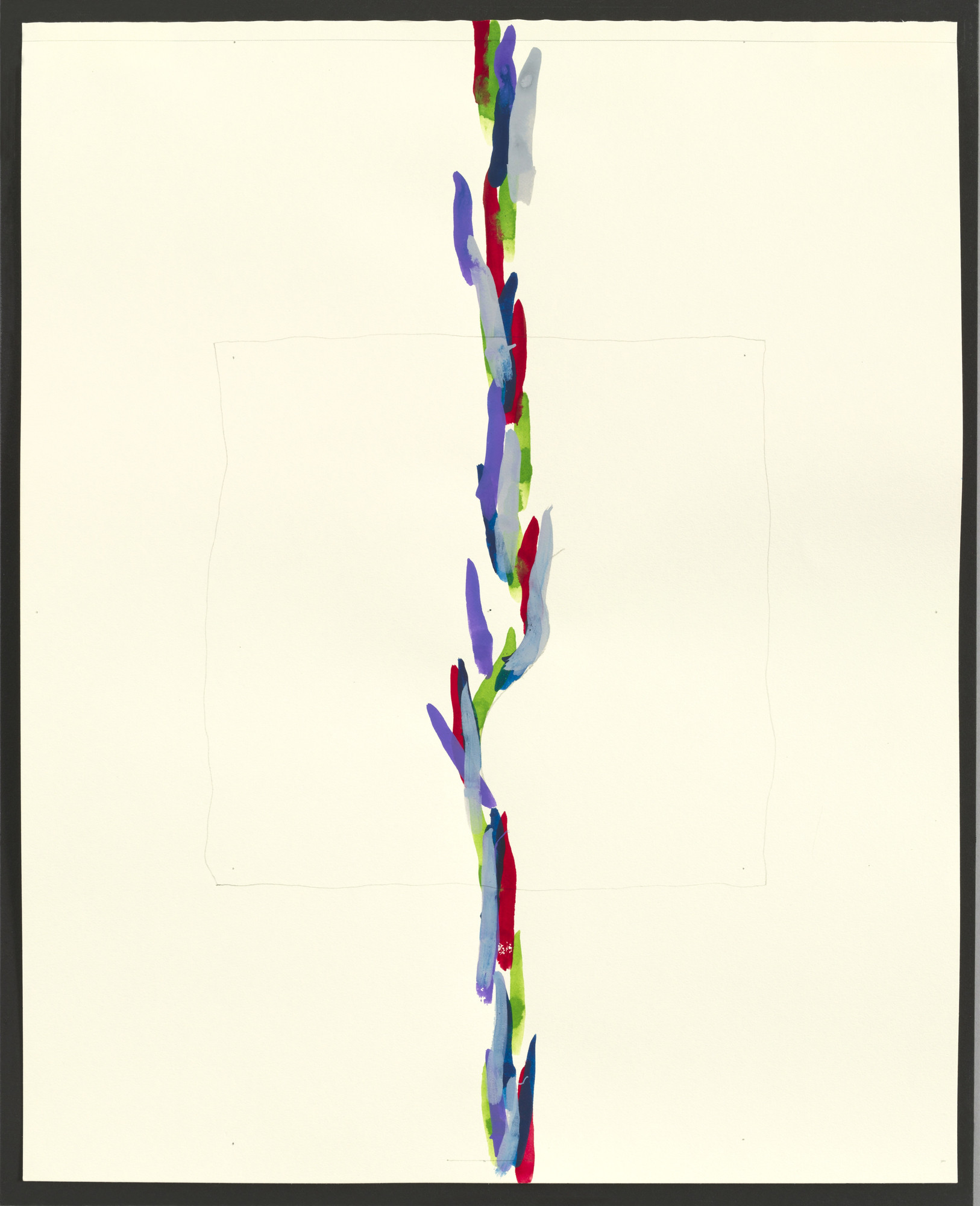 Richard Tuttle. Blue/Red, Phase: Drawings #16