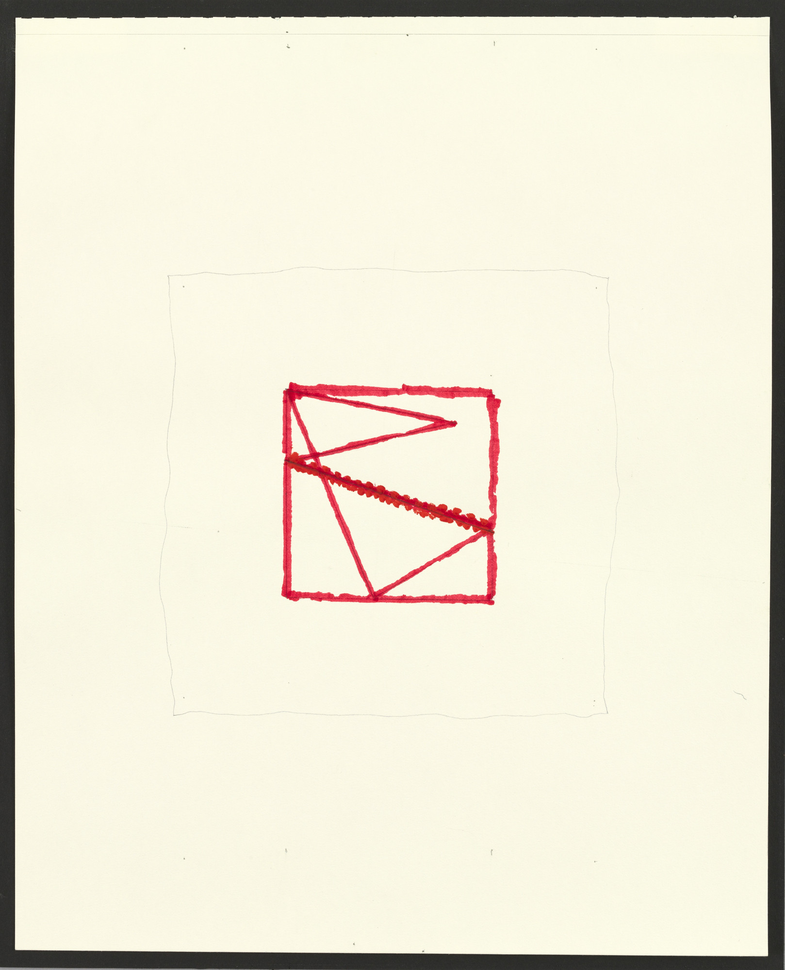 Richard Tuttle. Blue/Red, Phase: Drawings #4