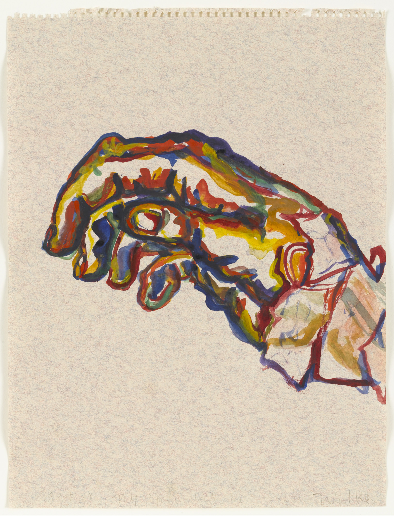 Hannah Wilke. Intra-Venus Hand No. 3, October 21, 1991 
