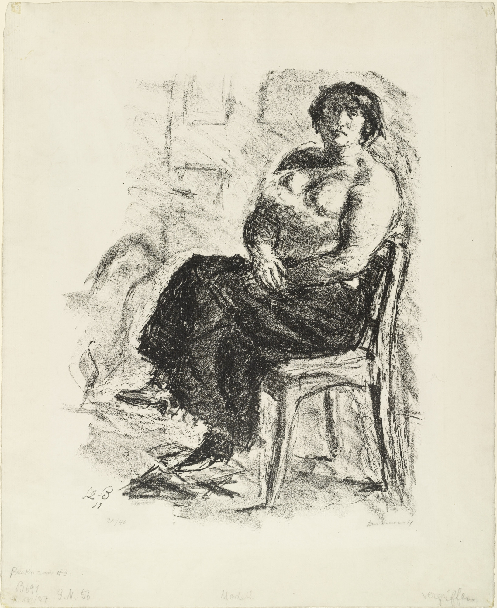 Max Beckmann. Model (Modell)