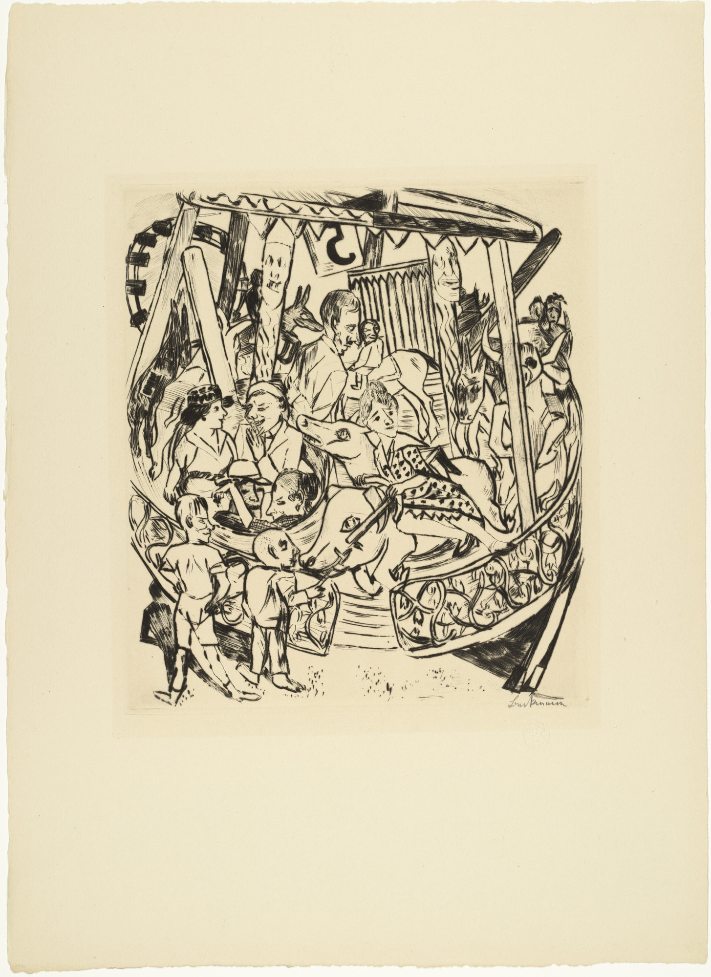Max Beckmann. Merry-Go-Round from Annual Fair