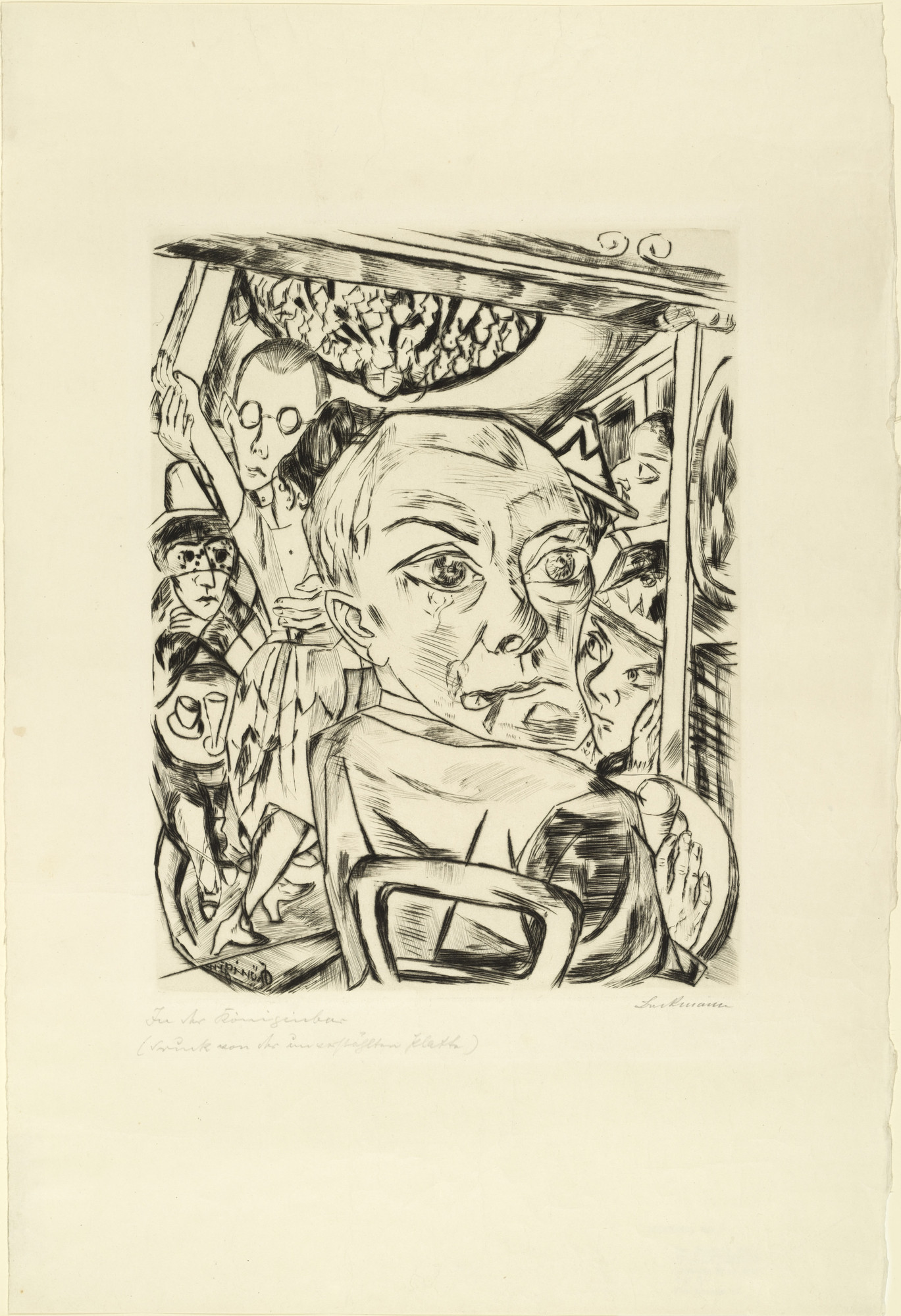 Max Beckmann. Königin Bar (Self-Portrait) (Königinbar [Selbstbildnis])