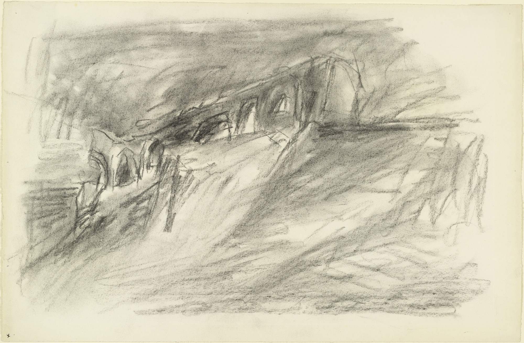 Lyonel Feininger. Ruin on the Cliff