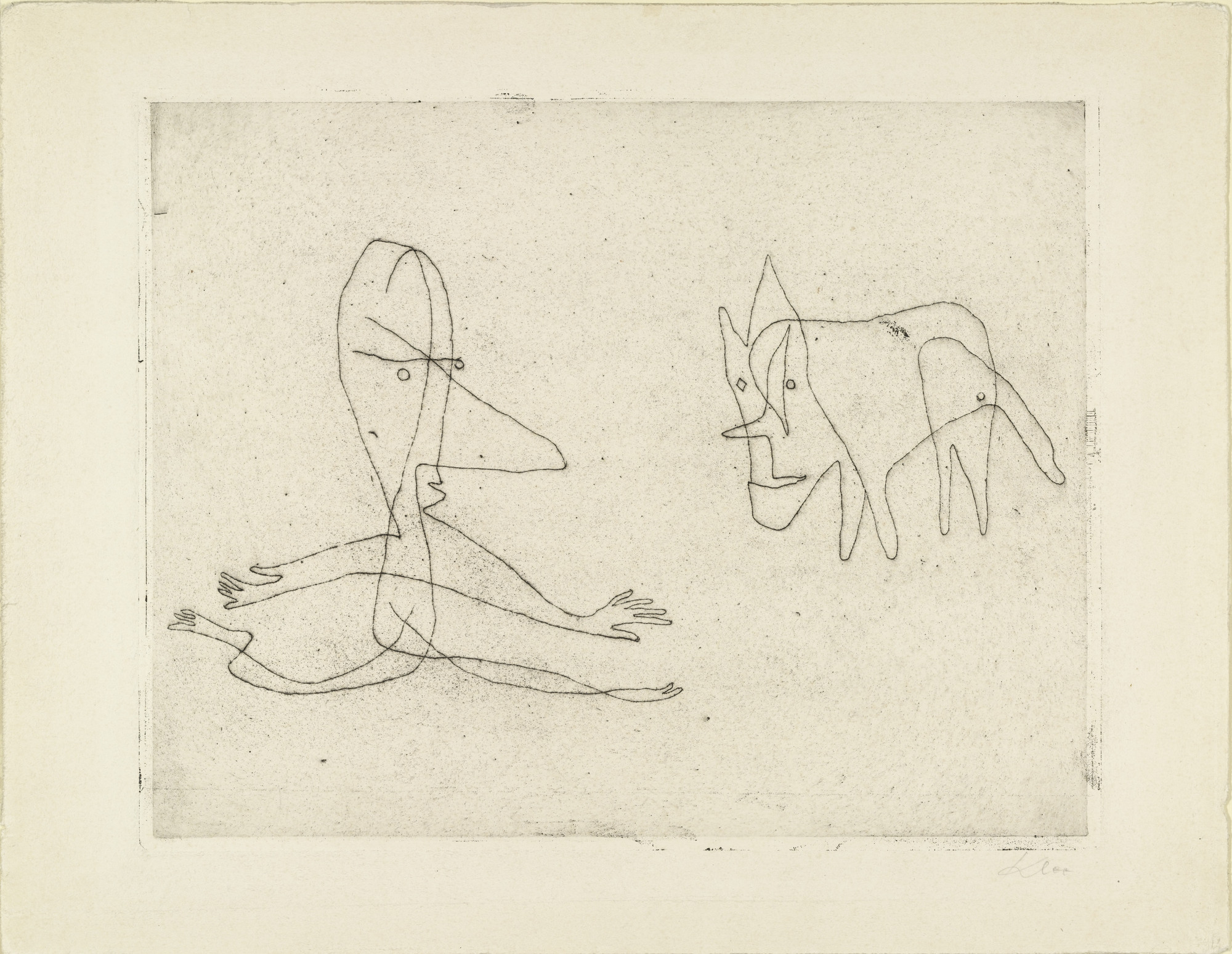 Paul Klee. Why Does He Run? (Was läuft er?)