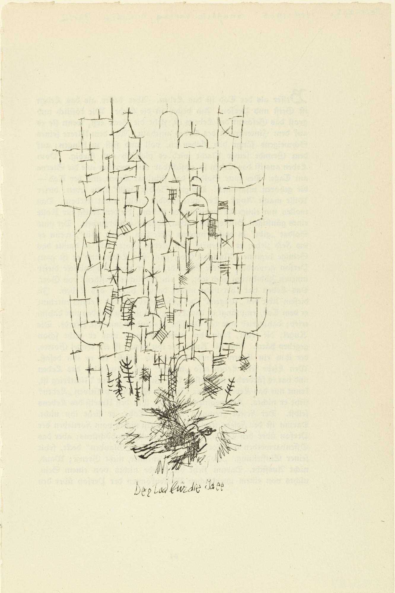 Paul Klee. Death for an Idea (Der Tod für die Idee) (plate, [p. 93]) from Zeit-Echo. Ein Kriegs-Tagebuch der Künstler vol. 1, no. 7 (Jan 1915)