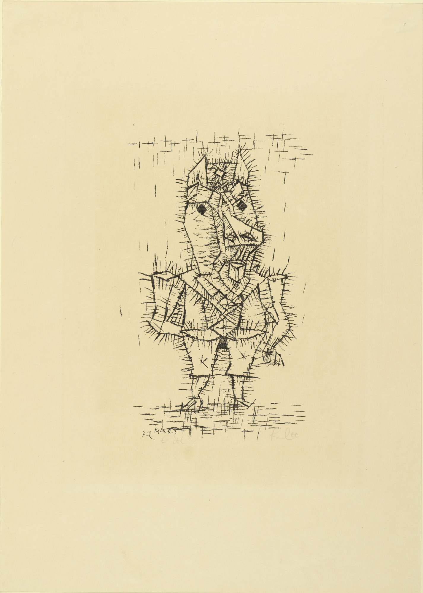 Paul Klee. Ass (Esel) for the deluxe edition of the periodical Monatshefte für Bücherfreunde und Graphiksammler vol. 1, no. 5 (1925)