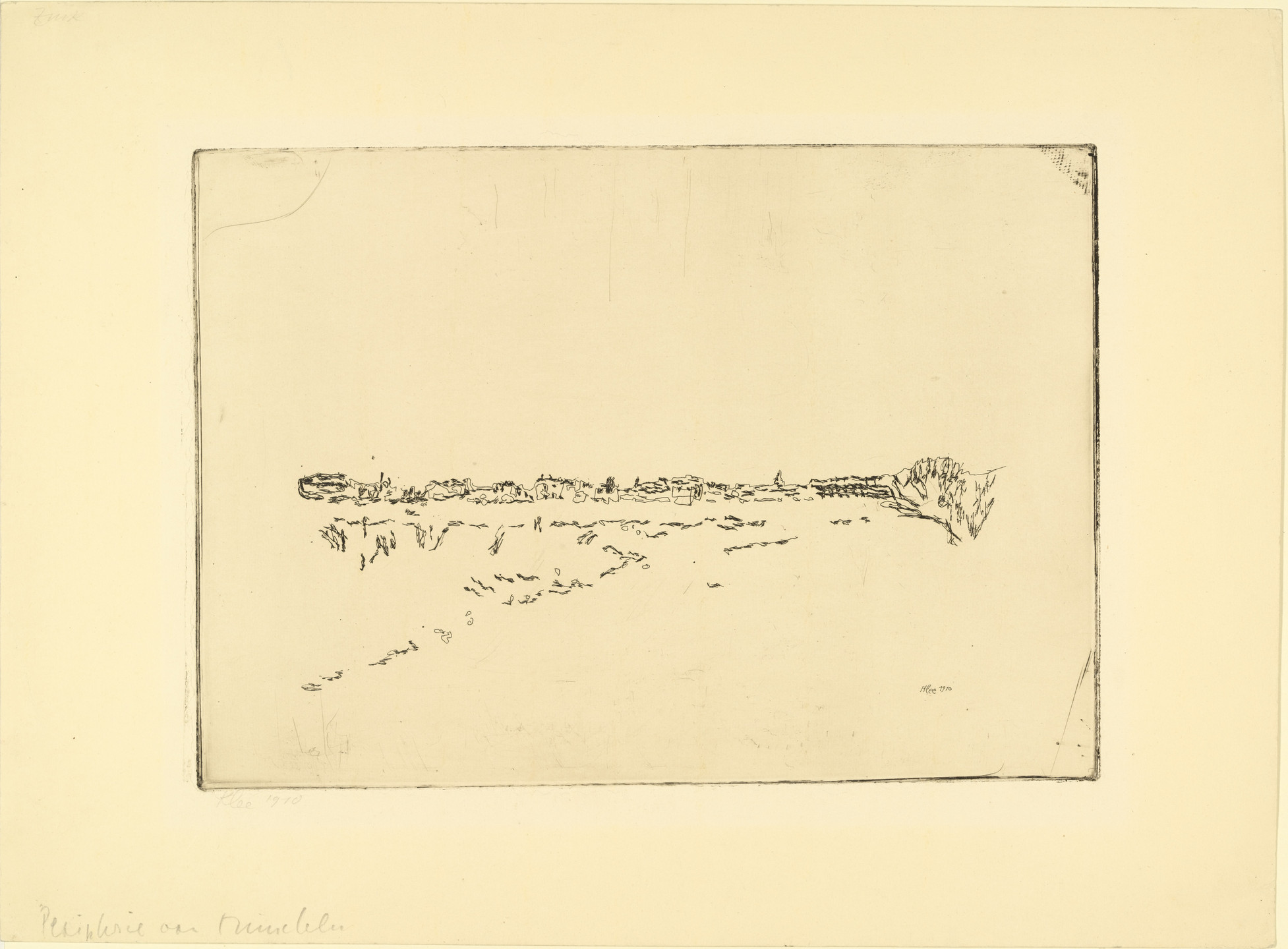 Paul Klee. Landscape near Munich Parade Ground (Landschaft beim Münchner Exerzierplatz). 1910