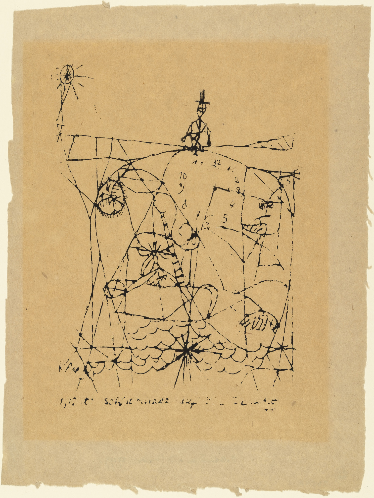 Paul Klee. Suicide on the Bridge (Der Selbstmörder auf der Brücke