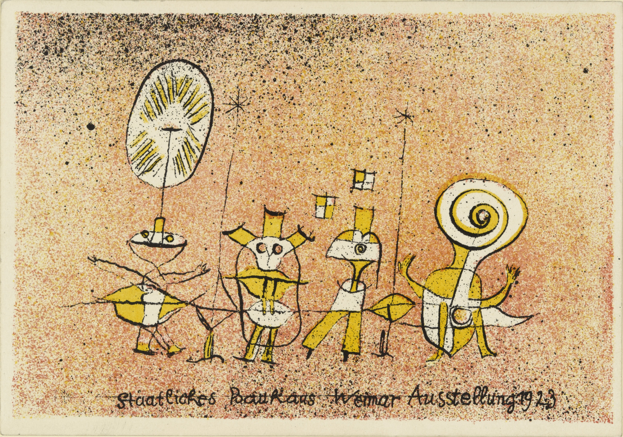 Paul Klee. The Bright Side, postcard for "Bauhaus Exhibition Weimar 1923"