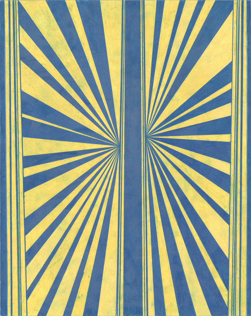 Untitled (Blue and Yellowish Cream Butterfly 76)