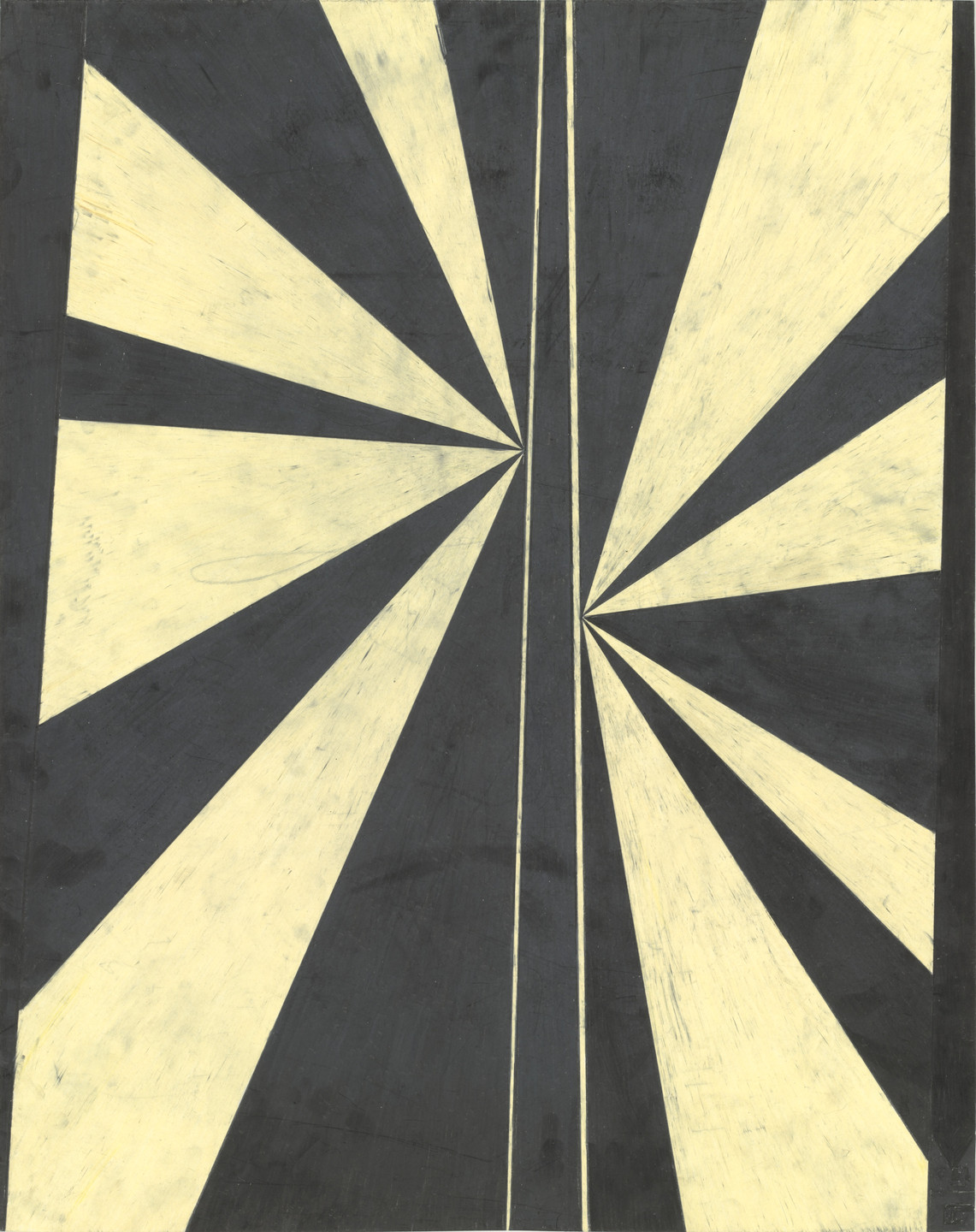 Mark Grotjahn. Untitled (Black and Cream Butterfly 501). 2004