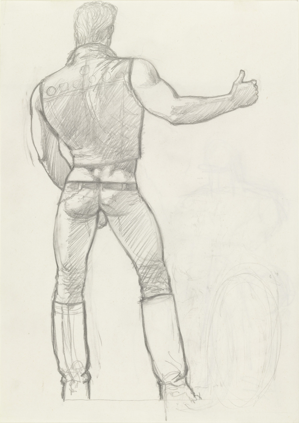 Tom of Finland. Untitled (Hitchhiker). 1977