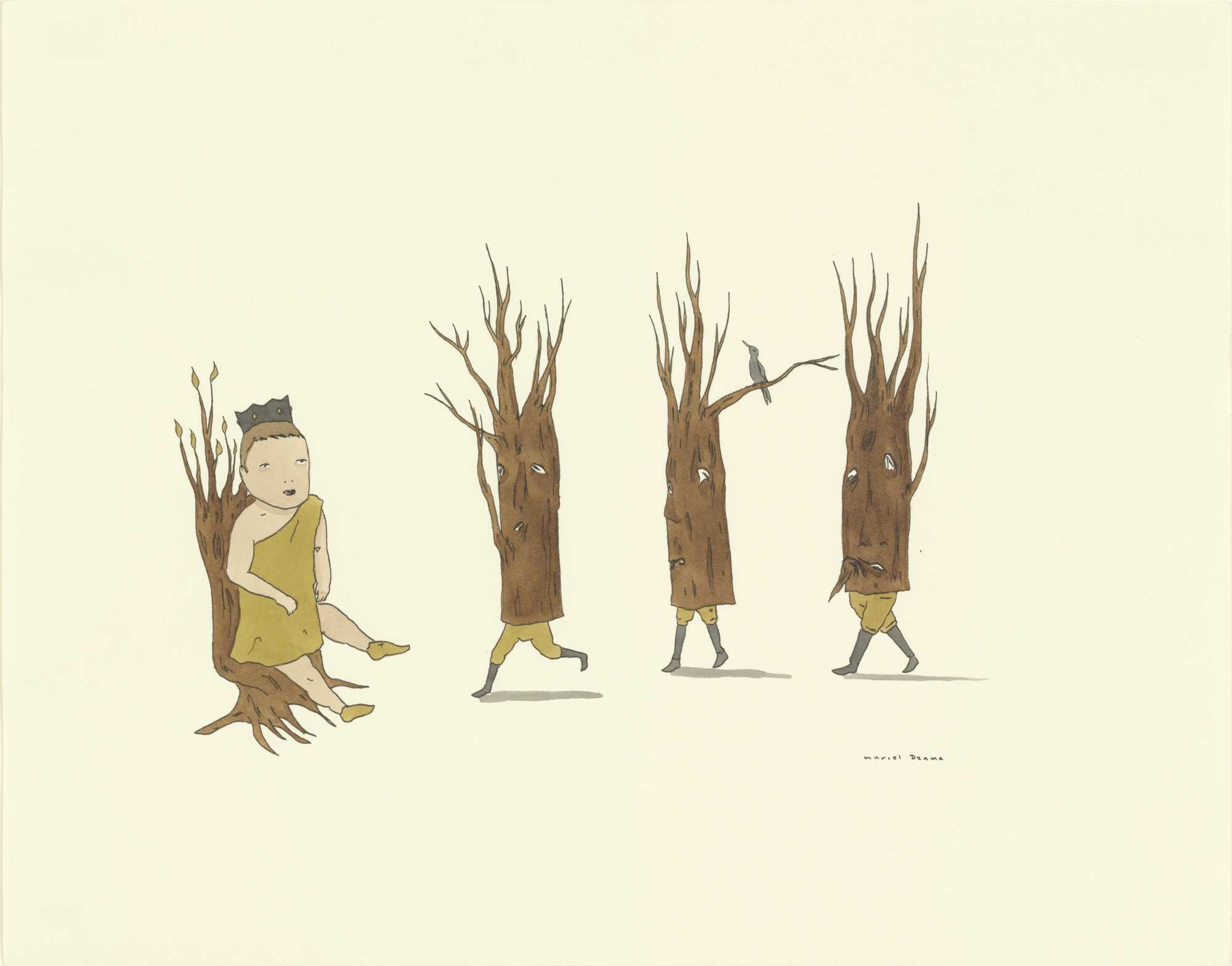 Marcel Dzama The Course of ,,, アートブック　希少 Marcel Dzama, Ain't she just like knight, 2022 · Sies + Höke