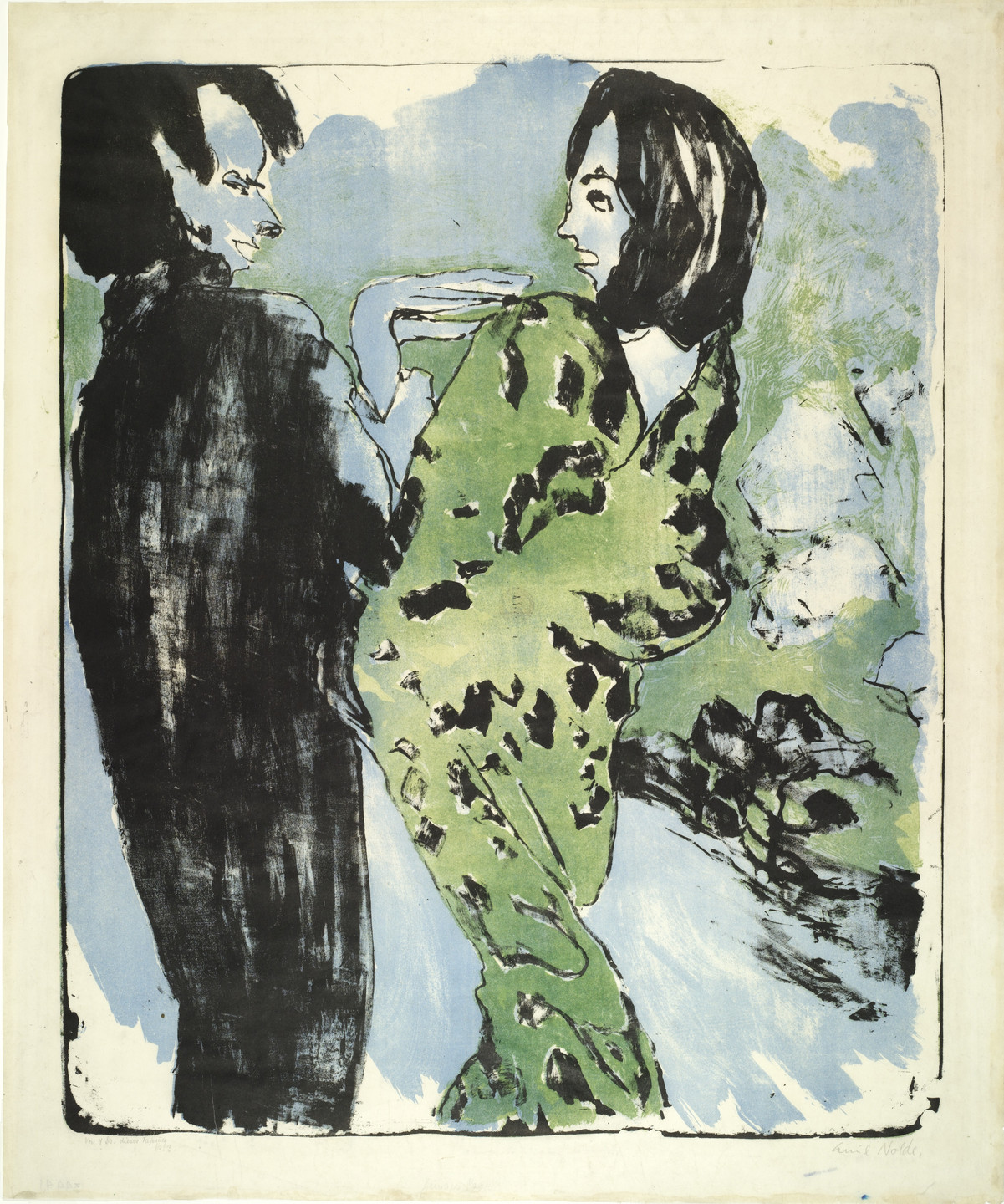 Emil Nolde. Young Couple (Junges Paar). 1913