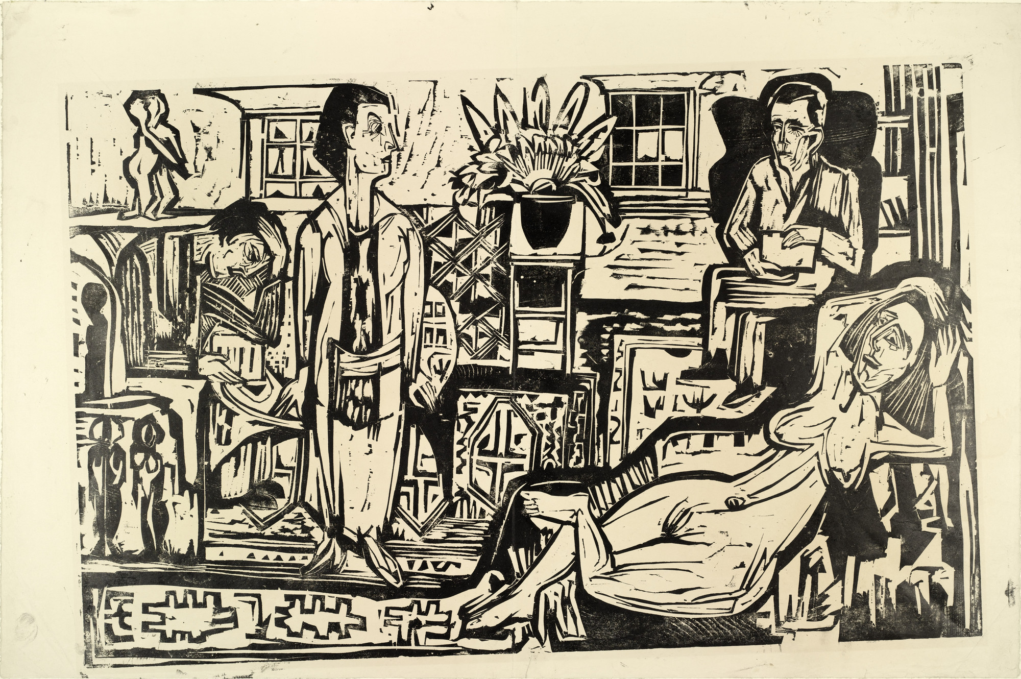 Ernst Ludwig Kirchner. Modern Bohemia (Bohème Moderne). (1924) | MoMA
