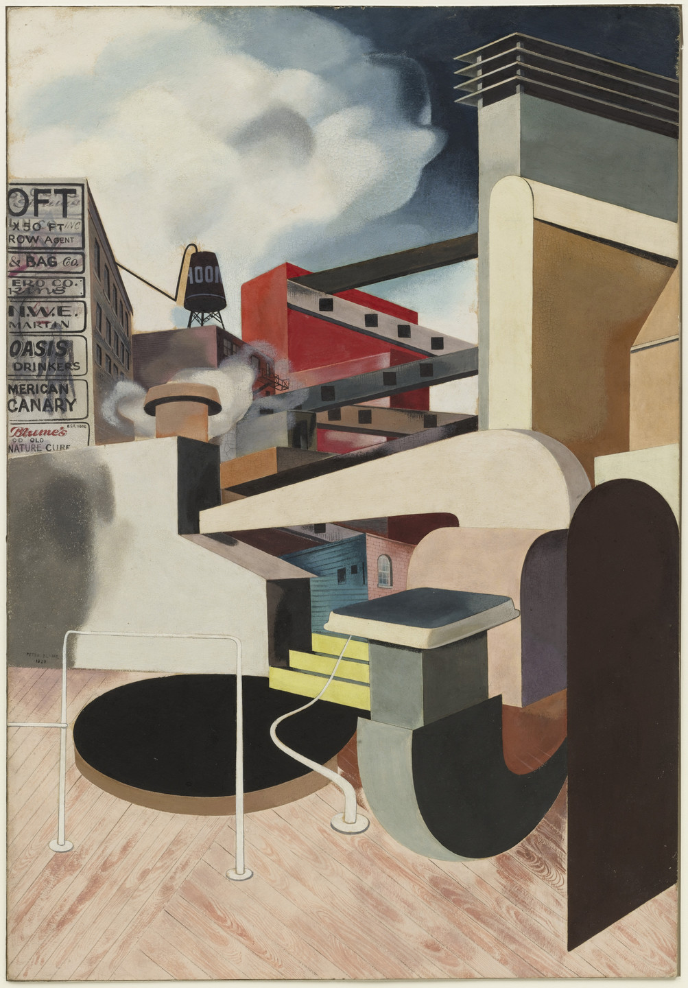 Peter Blume. Study for Parade (Waterfront, Manhattan). 1929