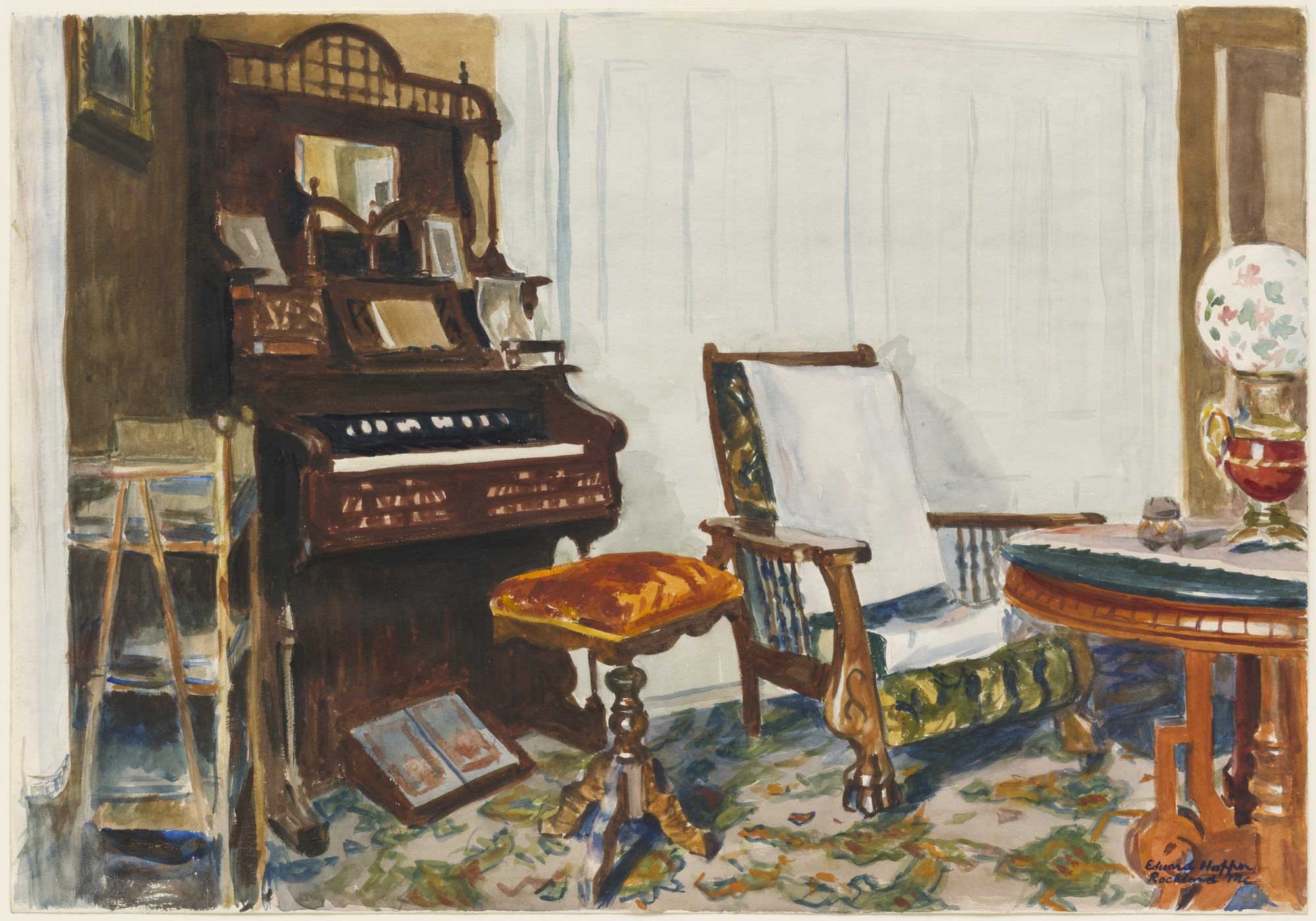 Edward Hopper. Mrs. Acorn's Parlor. 1926