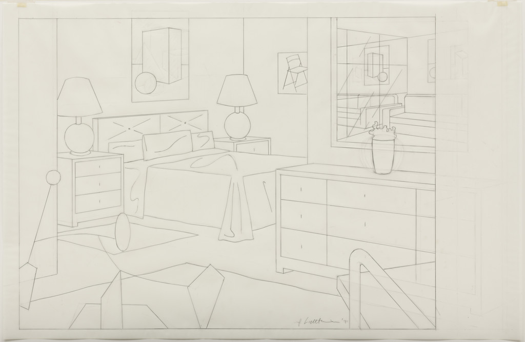 Study for Interior with Mobile by Roy Lichtenstein