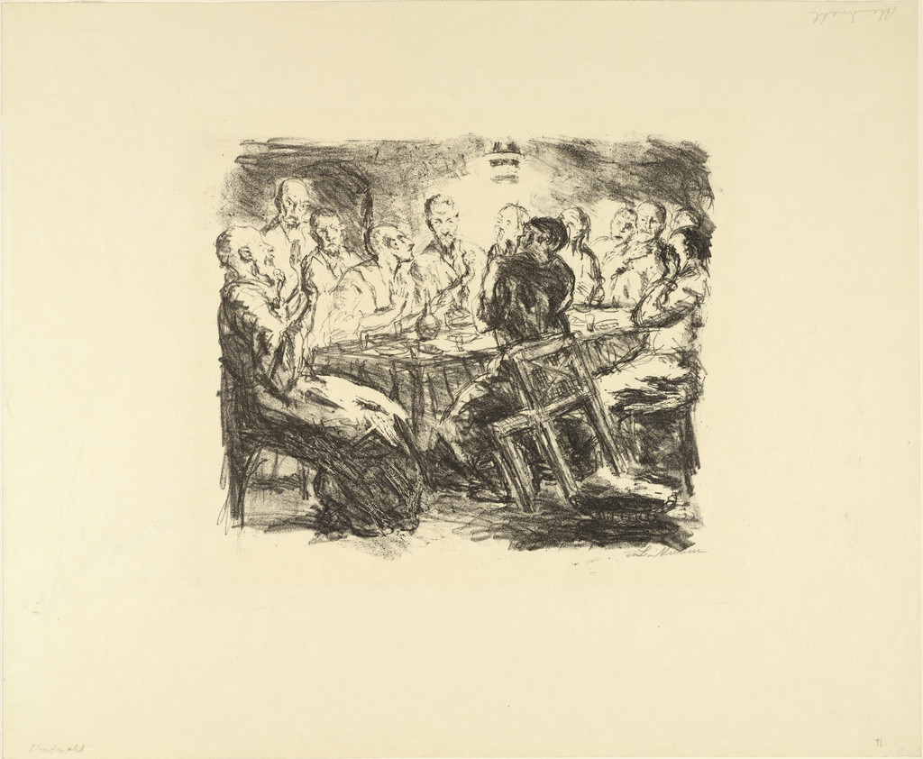 The Last Supper (Das Abendmahl) from Six Lithographs to the New Testament (Sechs Lithographien zum Neuen Testament)