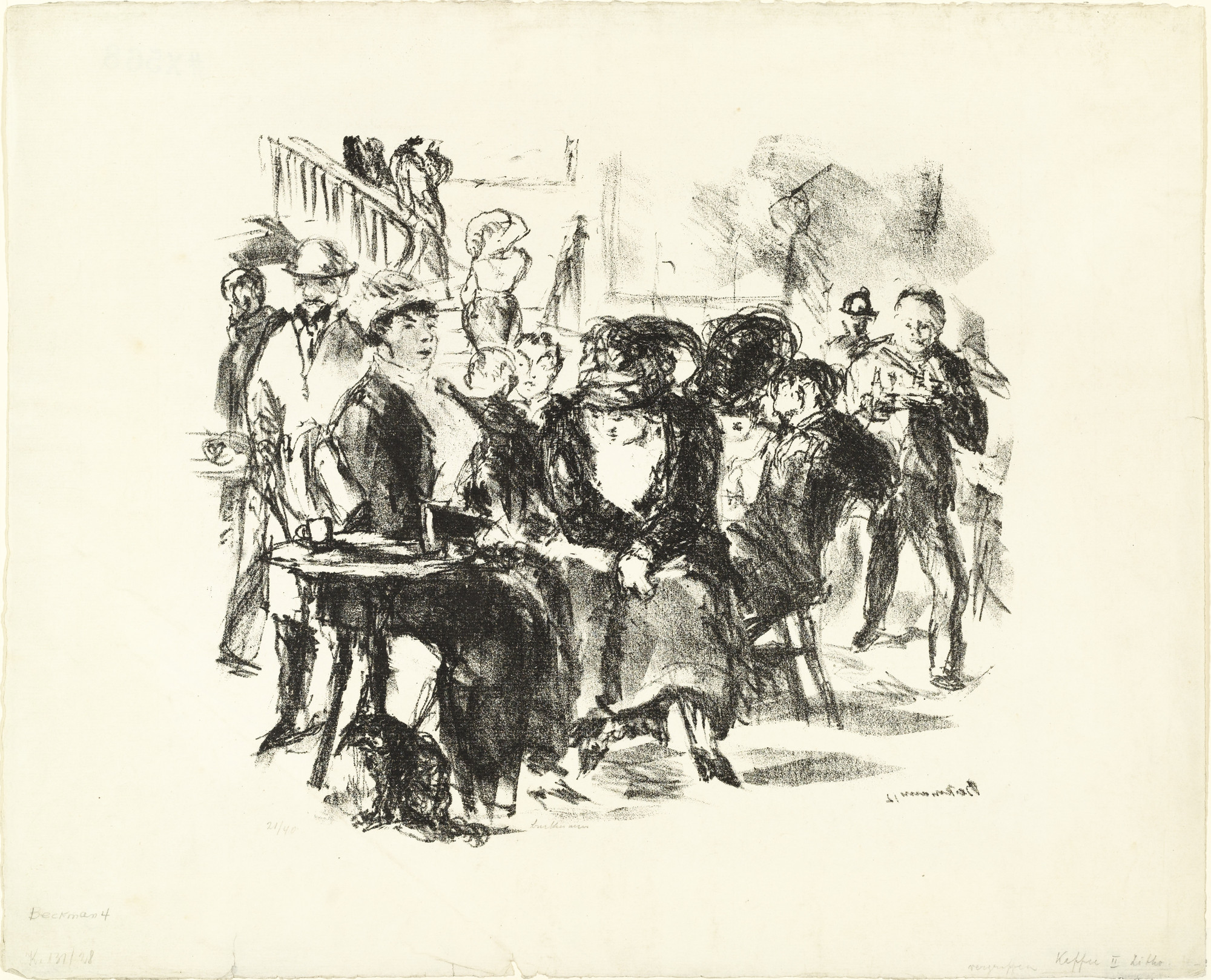 Max Beckmann. The Café Admiral (Admiralscafé)