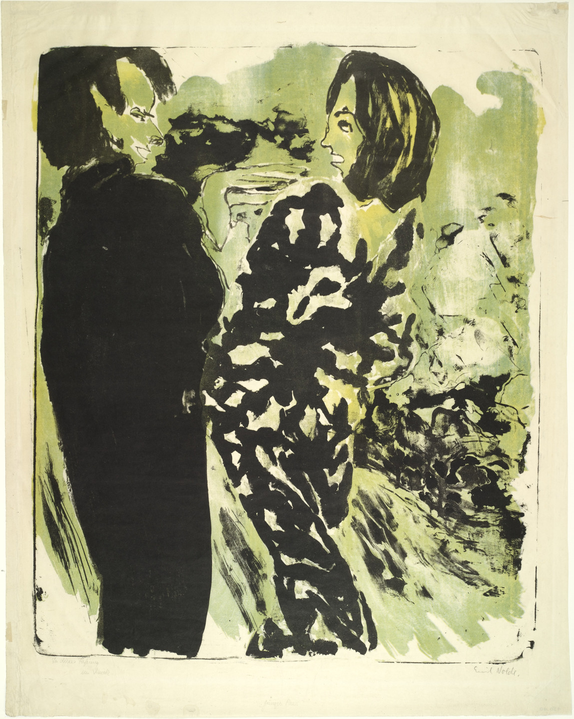 Emil Nolde. Young Couple (Junges Paar). 1913