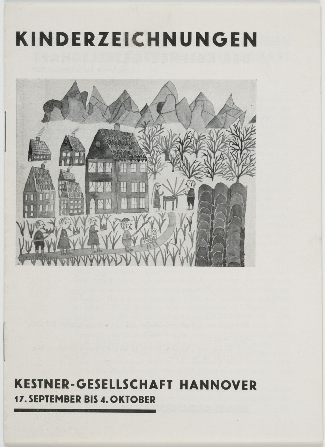 Friedrich Vordemberge-Gildewart. Kinderzeichnungen, Kestner-Gesellschaft Hannover. 1930