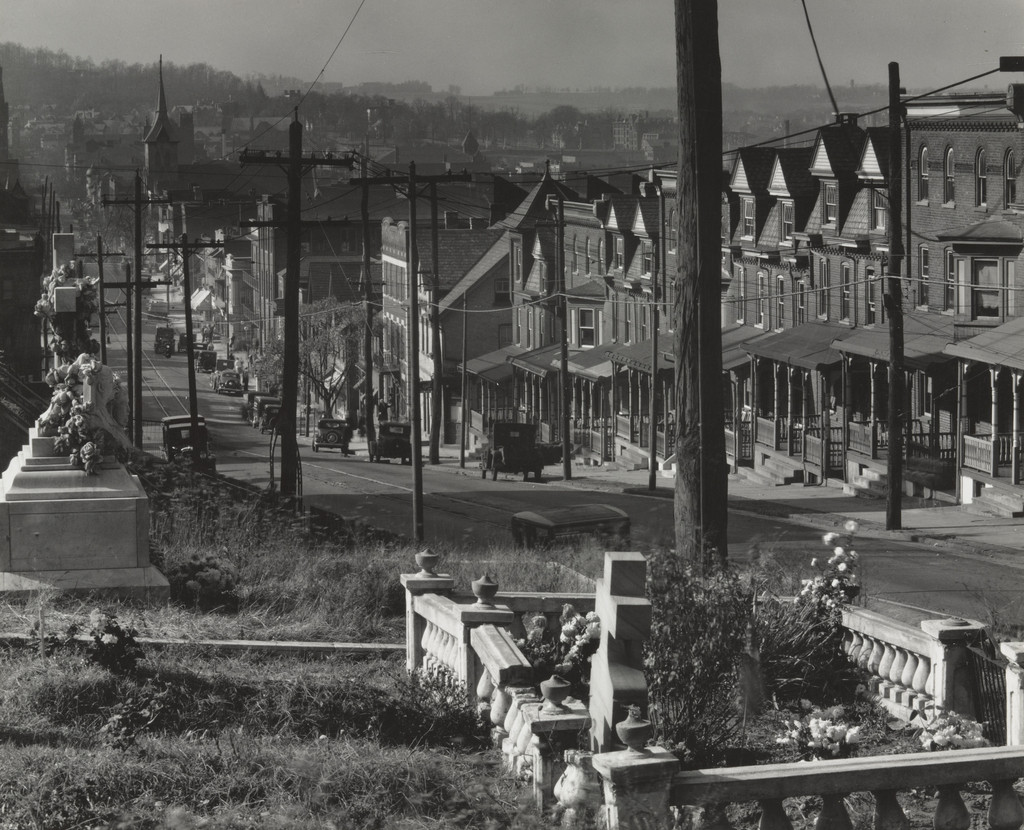 Street and Graveyard in Bethlehem, Pennsylvania