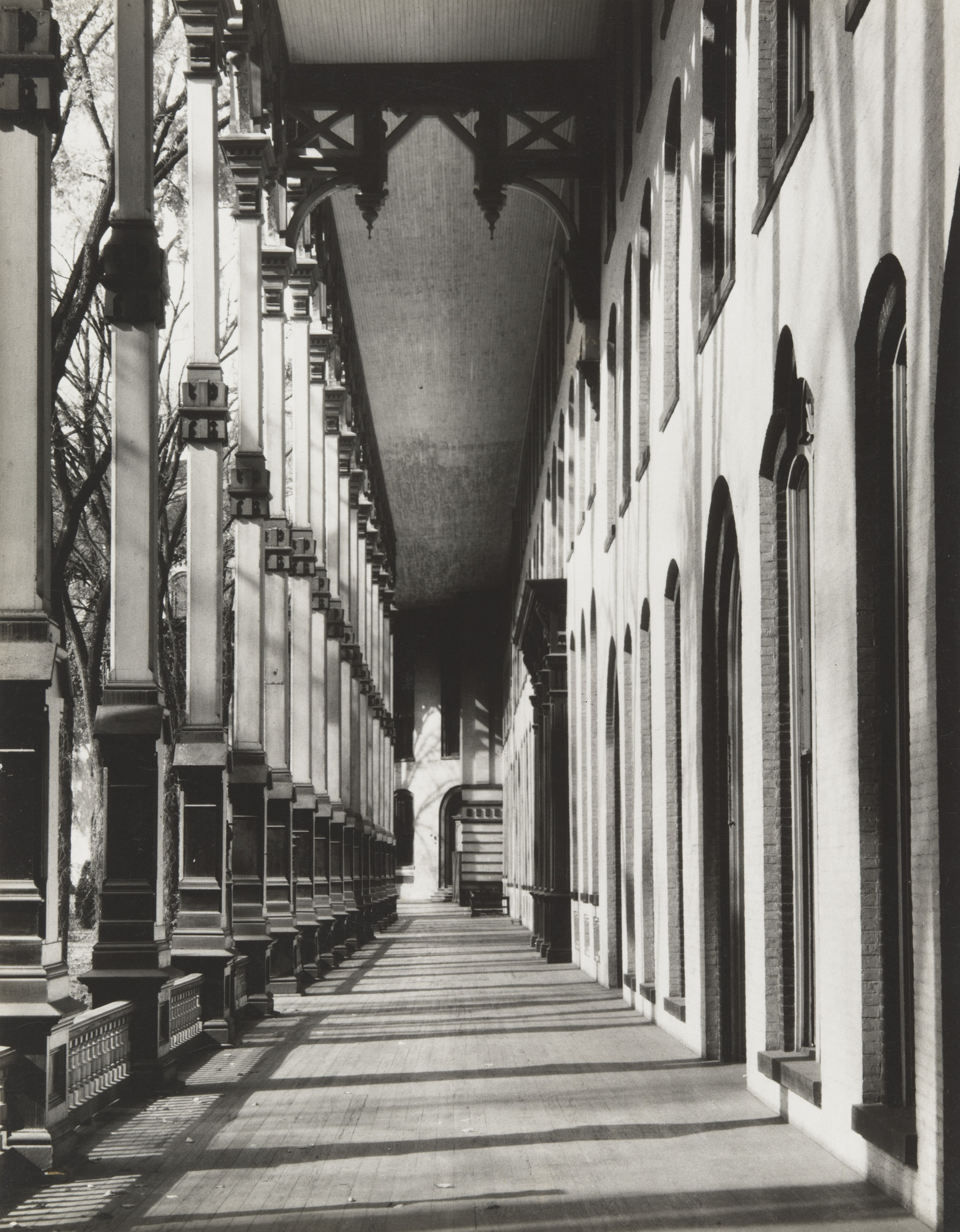 Walker Evans. Hotel Porch, Saratoga Springs, New York