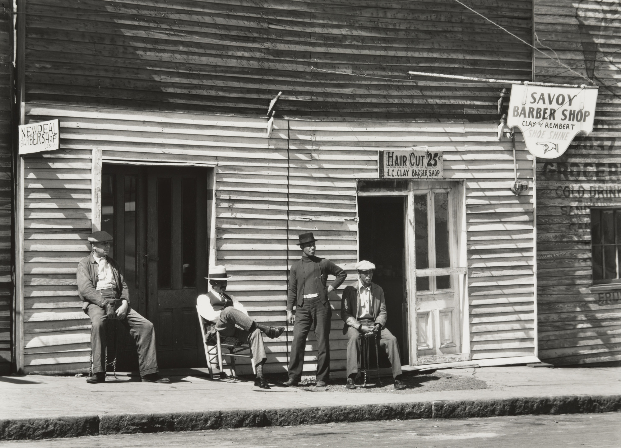 Walker Evans. Barber Shop, Southern Town. 1936 | MoMA