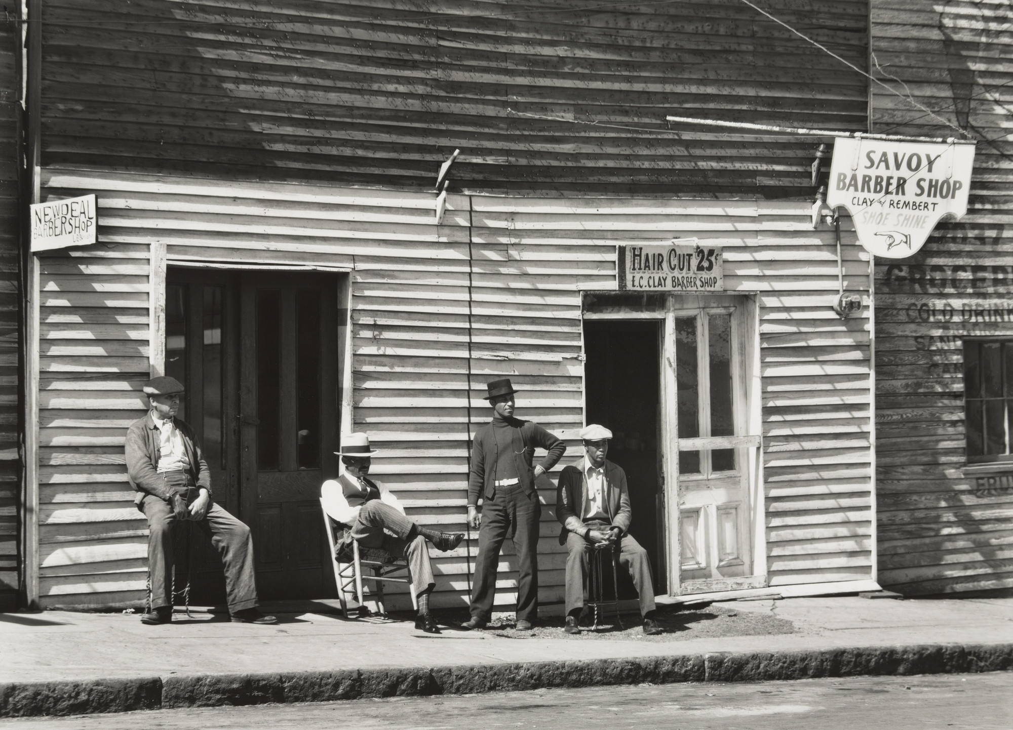 Walker Evans. Barber Shop, Southern Town. 1936 | MoMA
