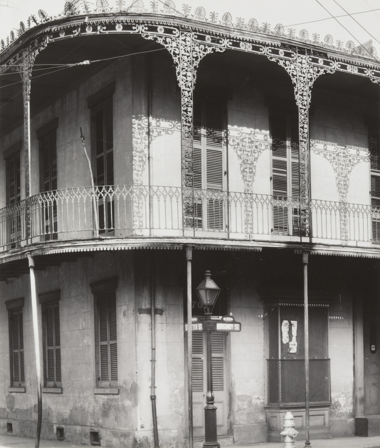 Walker Evans. French Quarter House in New Orleans. 1935