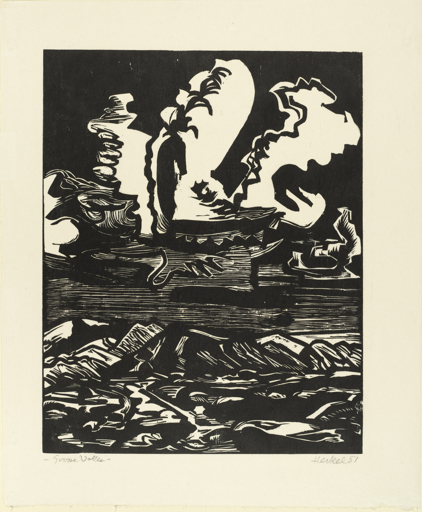 Erich Heckel. Large Cloud (Grosse Wolke)
